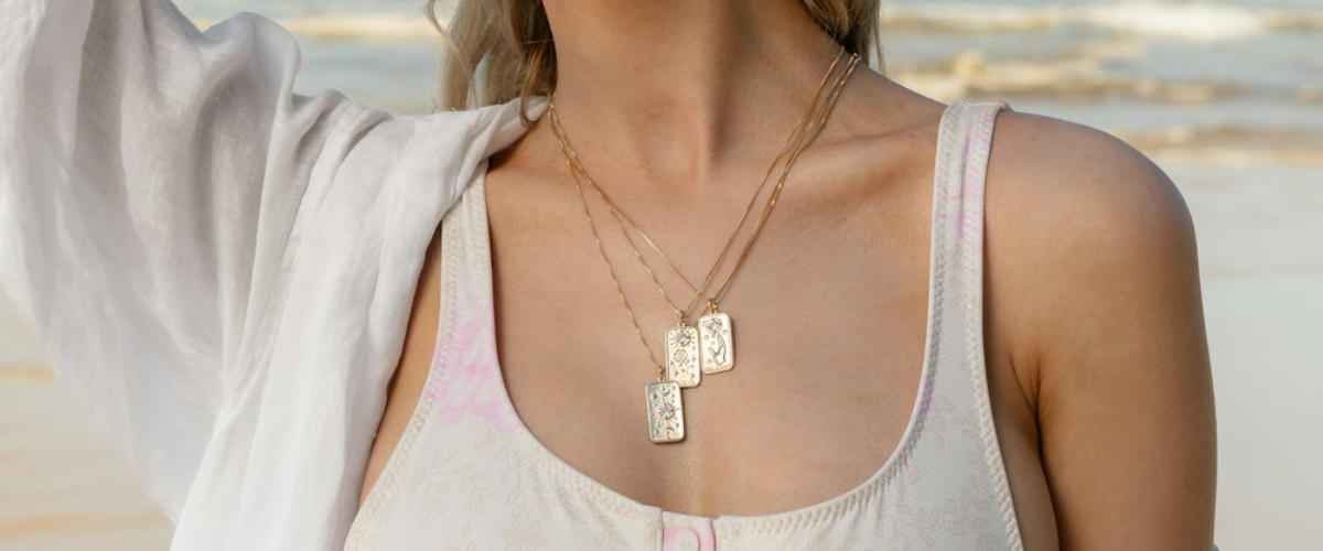 Oracle of the Sea - Tarot card necklaces