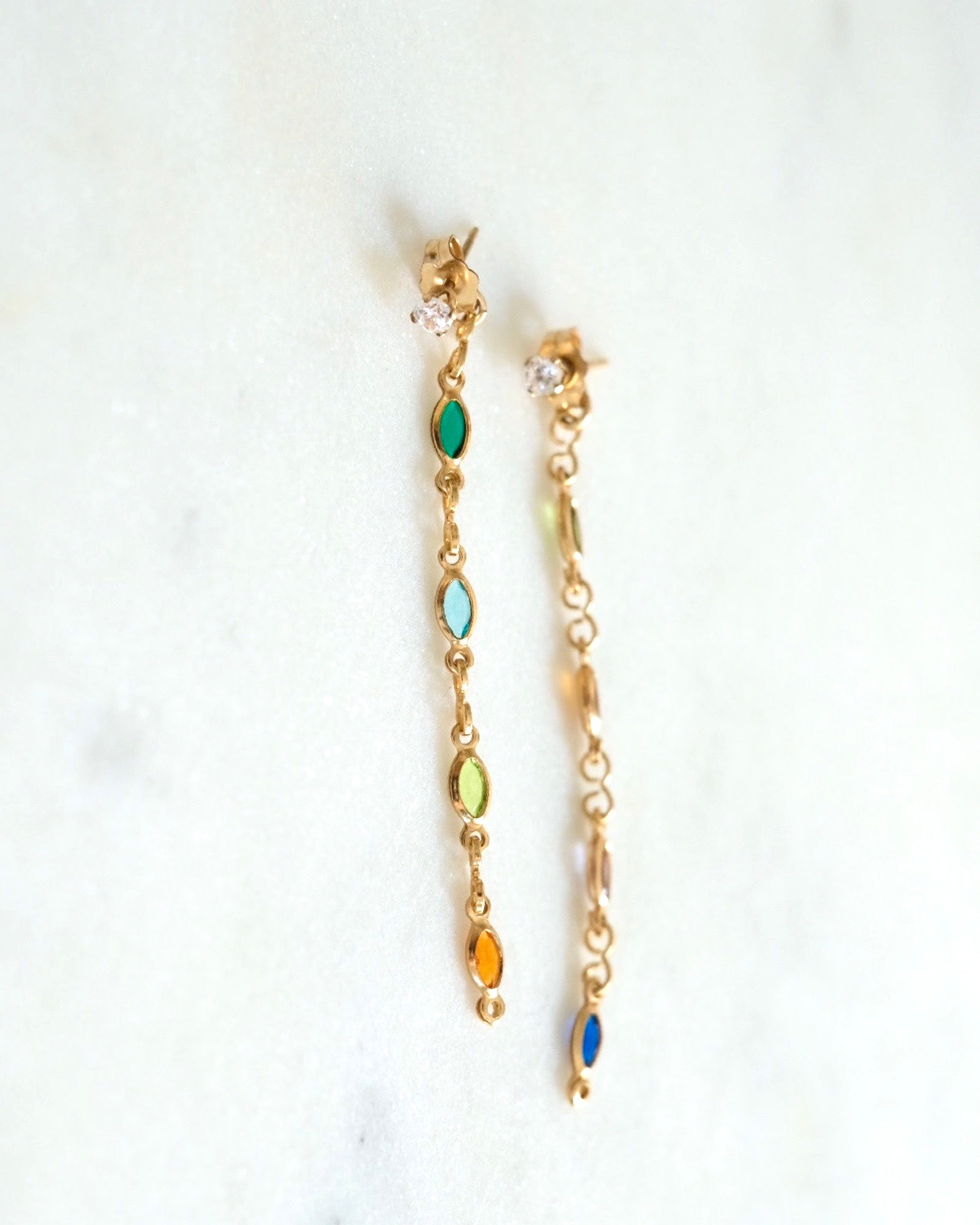 Gisela Back post Studs Earrings ERIJEWELRY