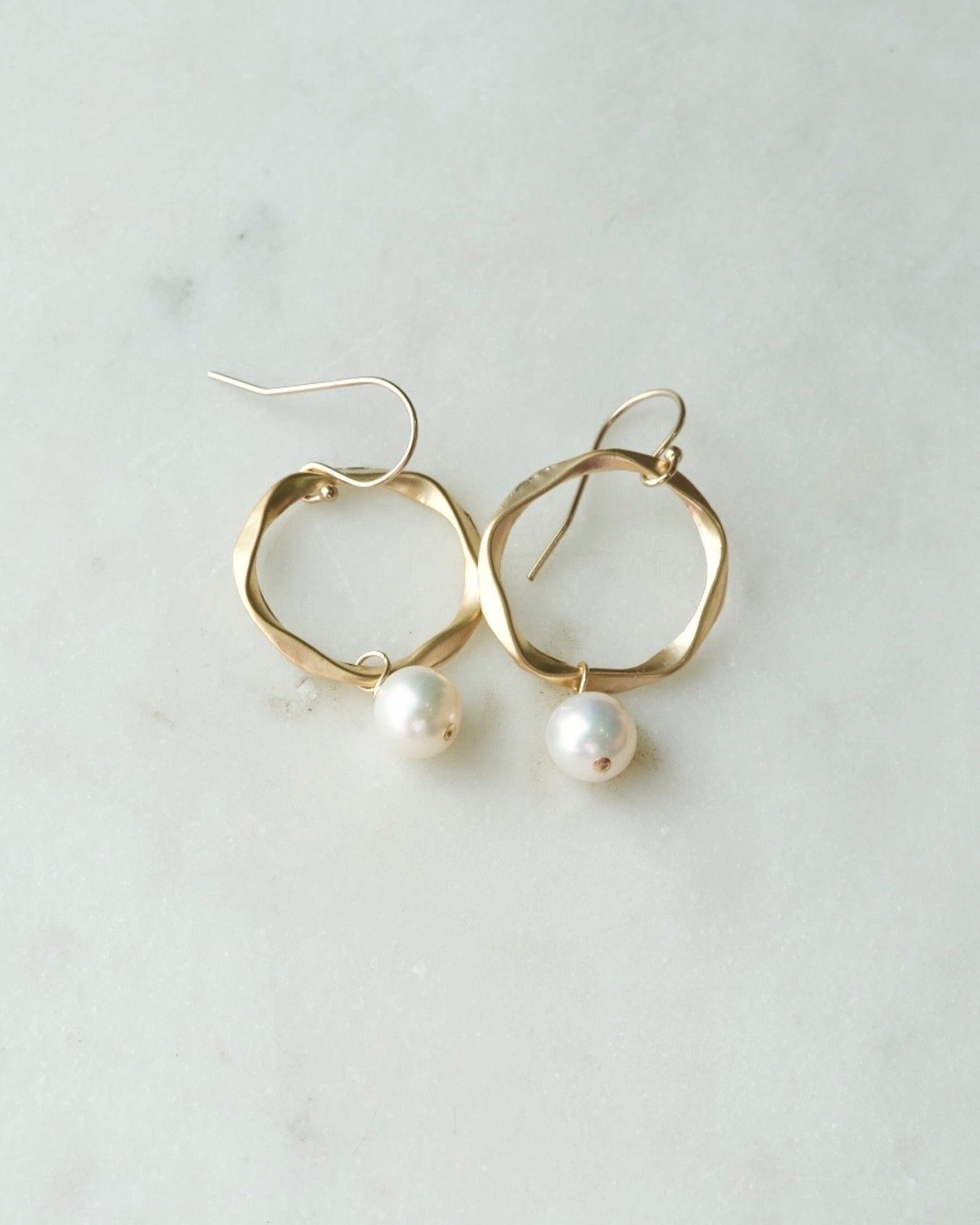 Pearl Round Earrings ERIJEWELRY