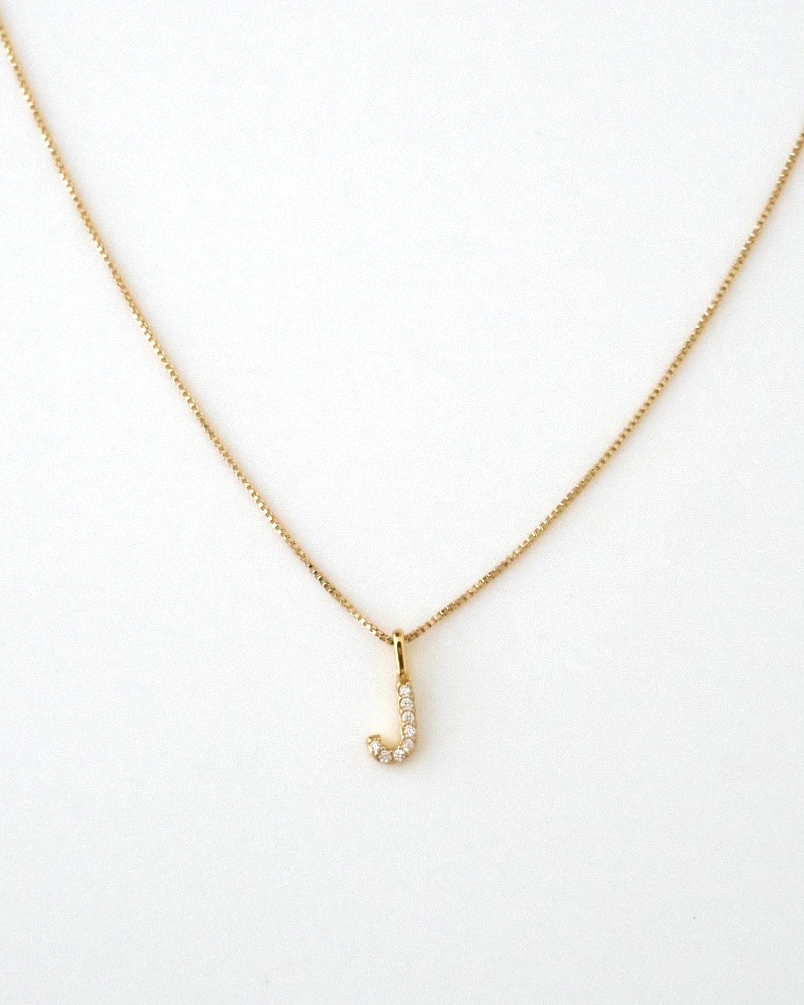 A-Z Pave Initial necklaces