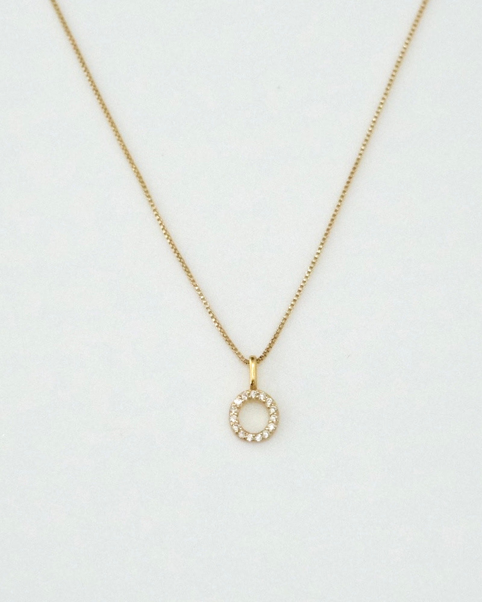 A-Z Pave Initial necklaces