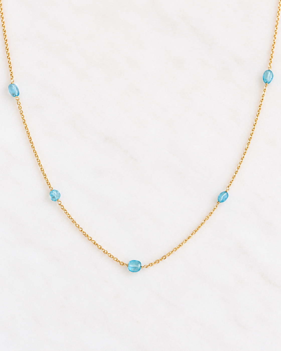 Blue Apatite Necklace
