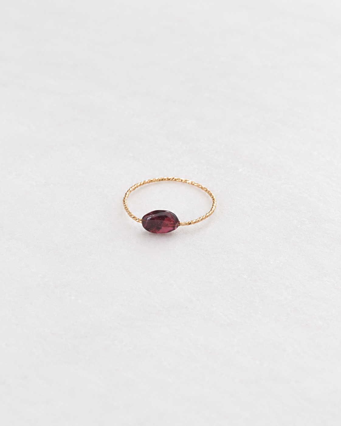 Garnet Daily Serenity Ring