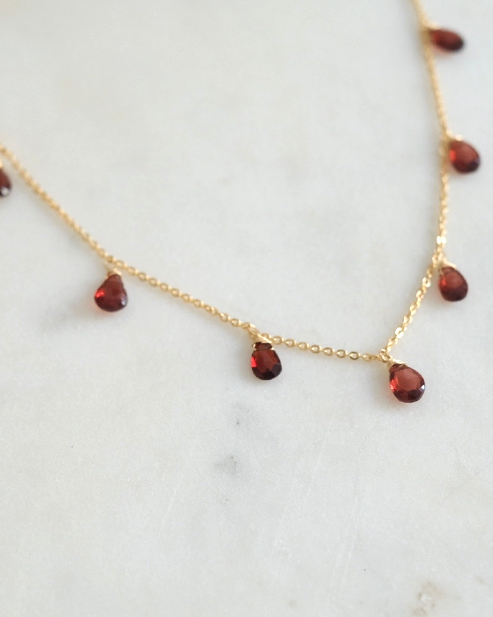 Garnet Princess Necklace ERIJEWELRY