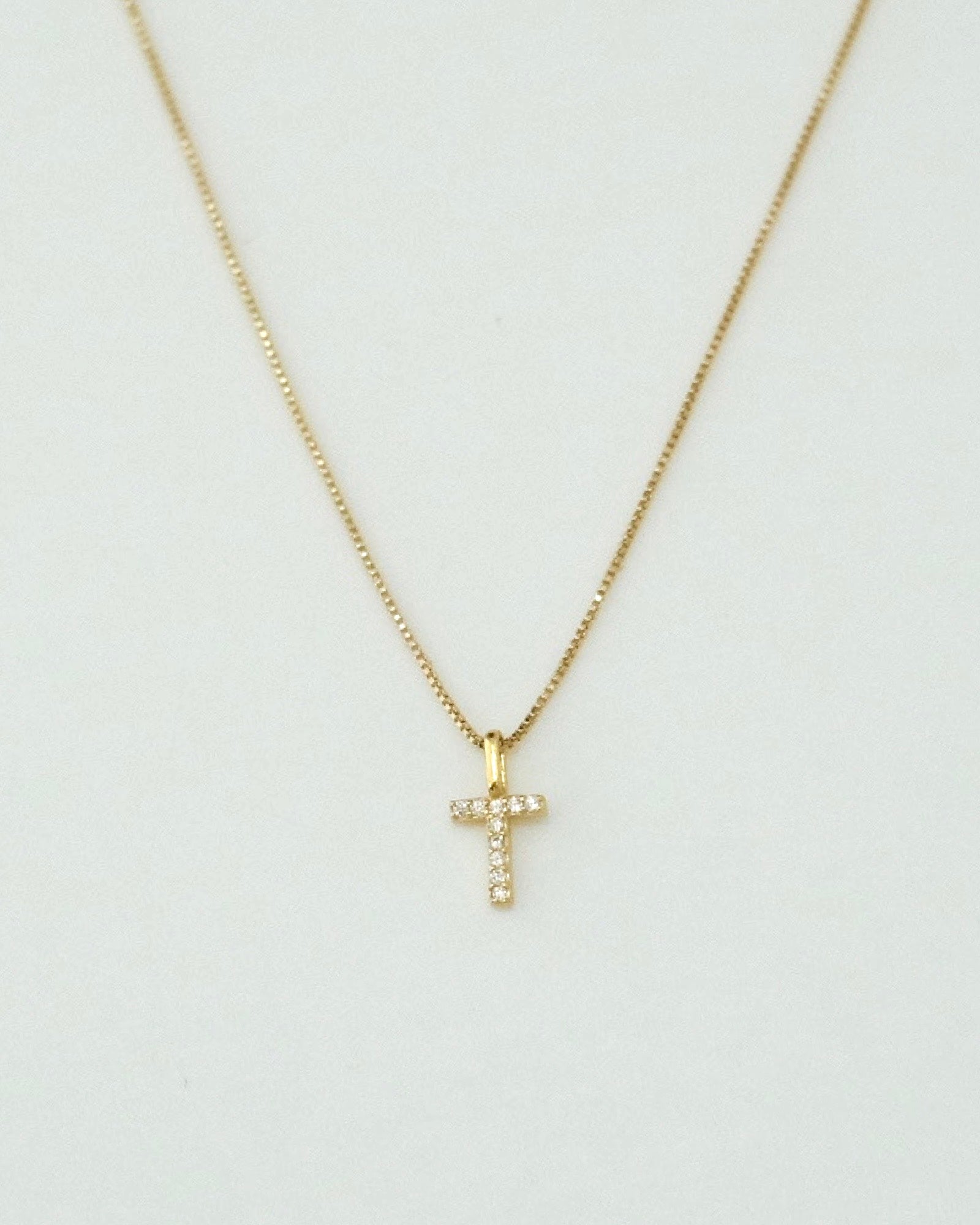 A-Z Pave Initial necklaces