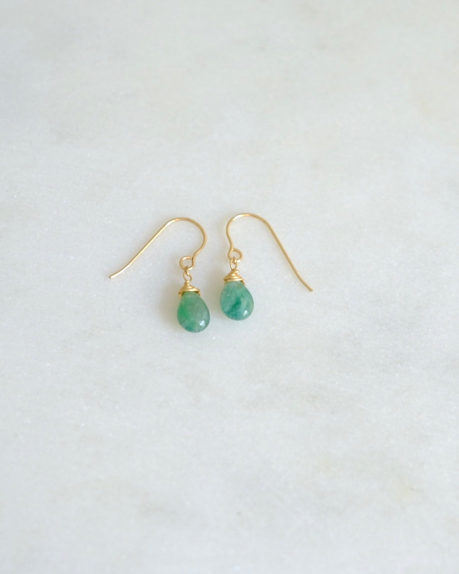 Emerald deep green Earrings ERIJEWELRY