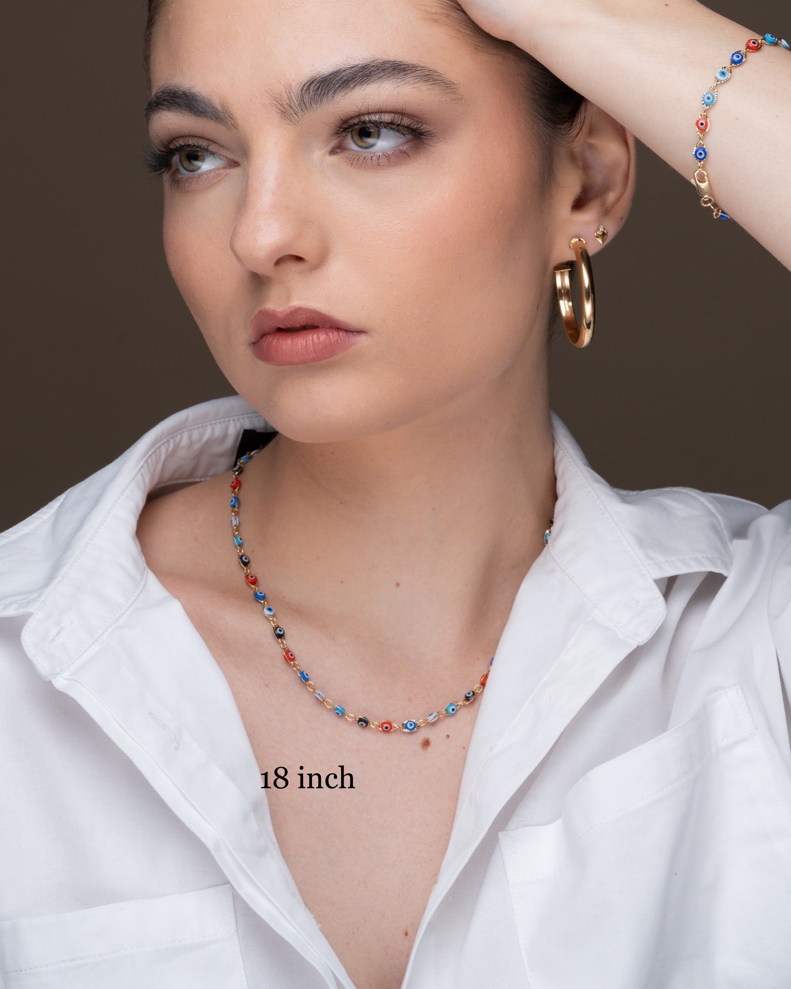 Evil eye Necklace ERIJEWELRY