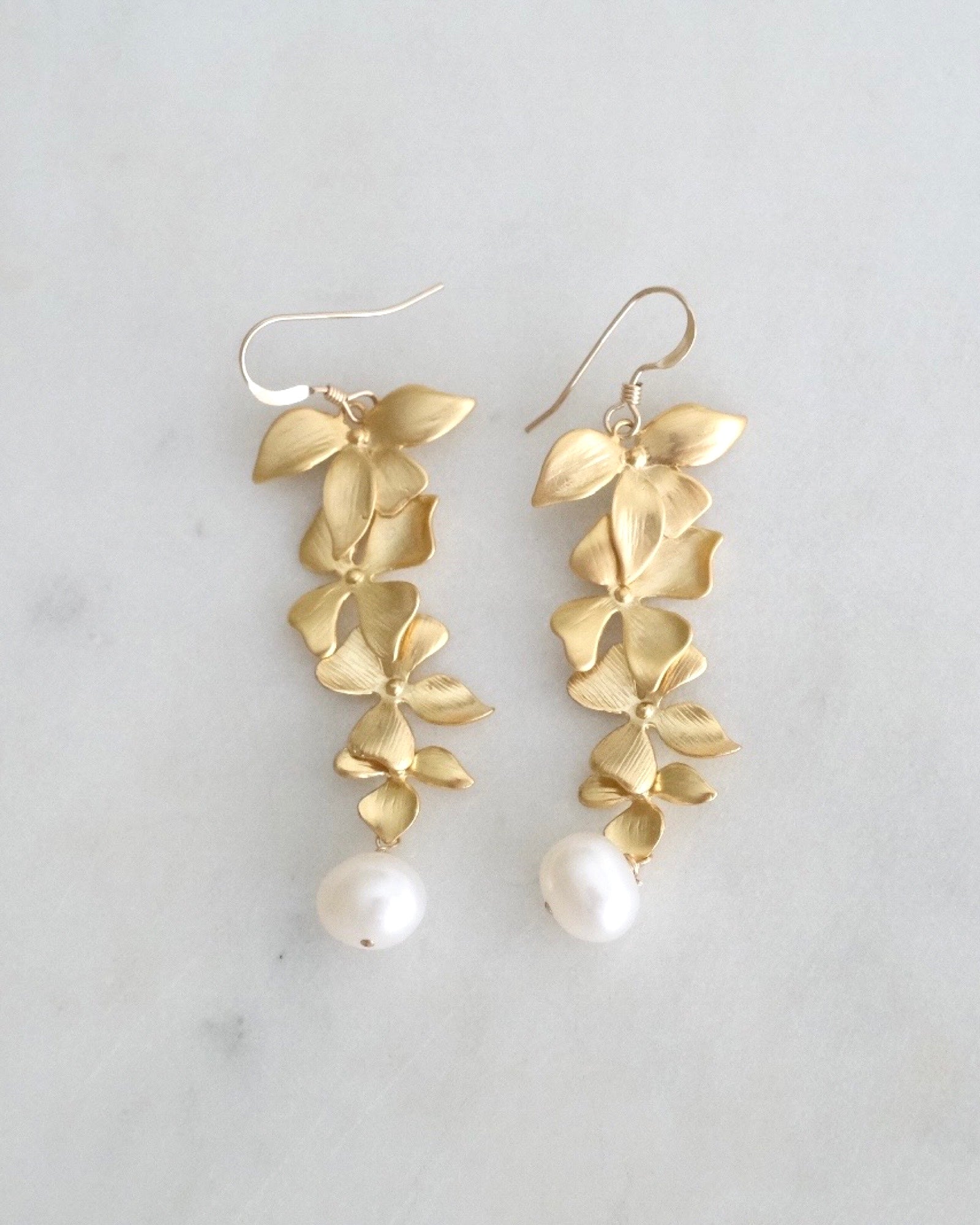 Floral Pearl Earrings