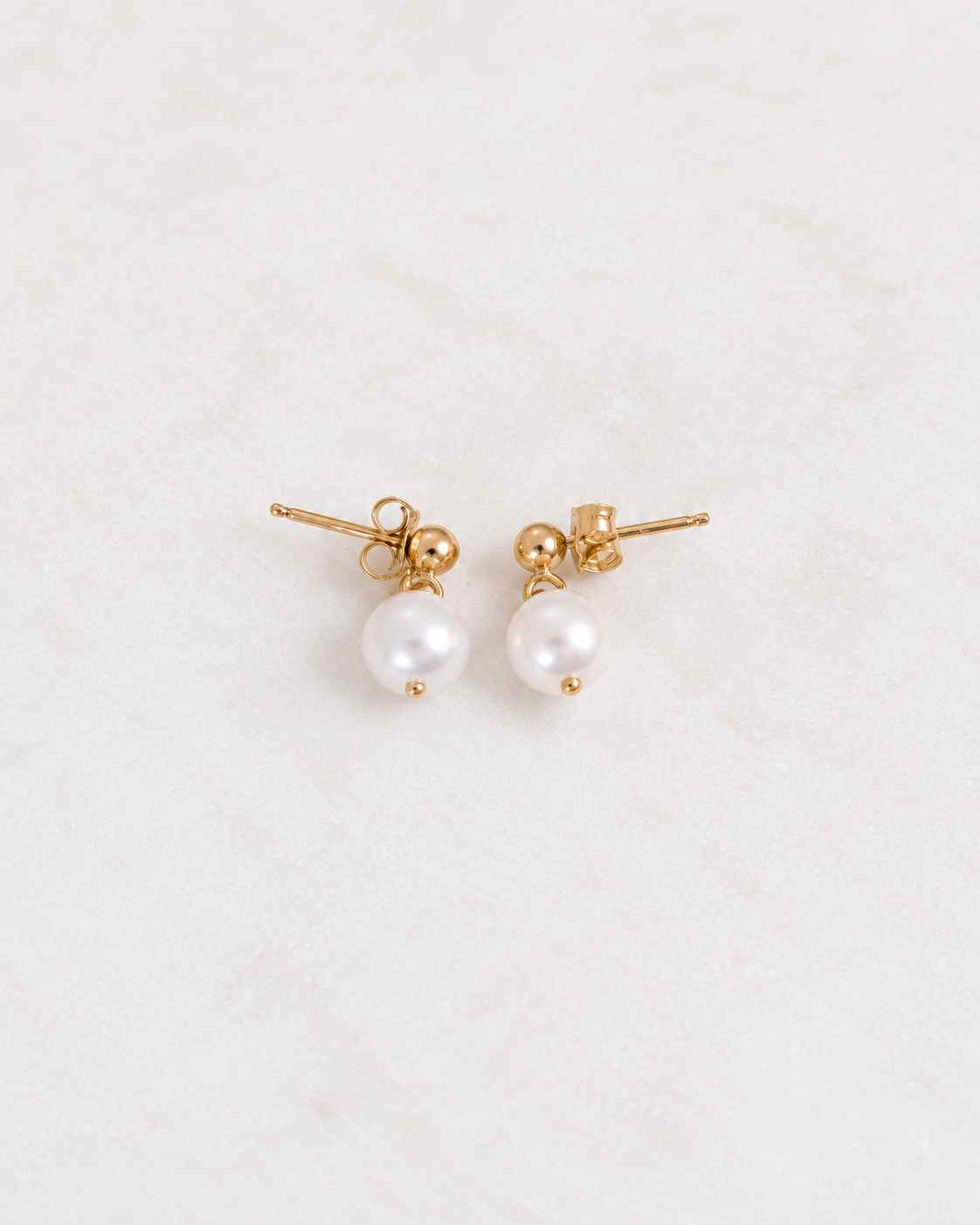 Simple Pearl Stud Earrings