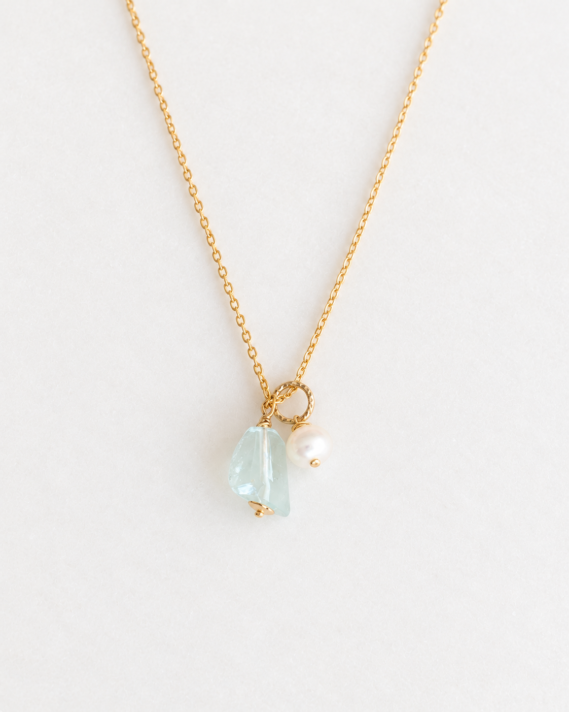 Aquamarine Fancy Pearl Necklace