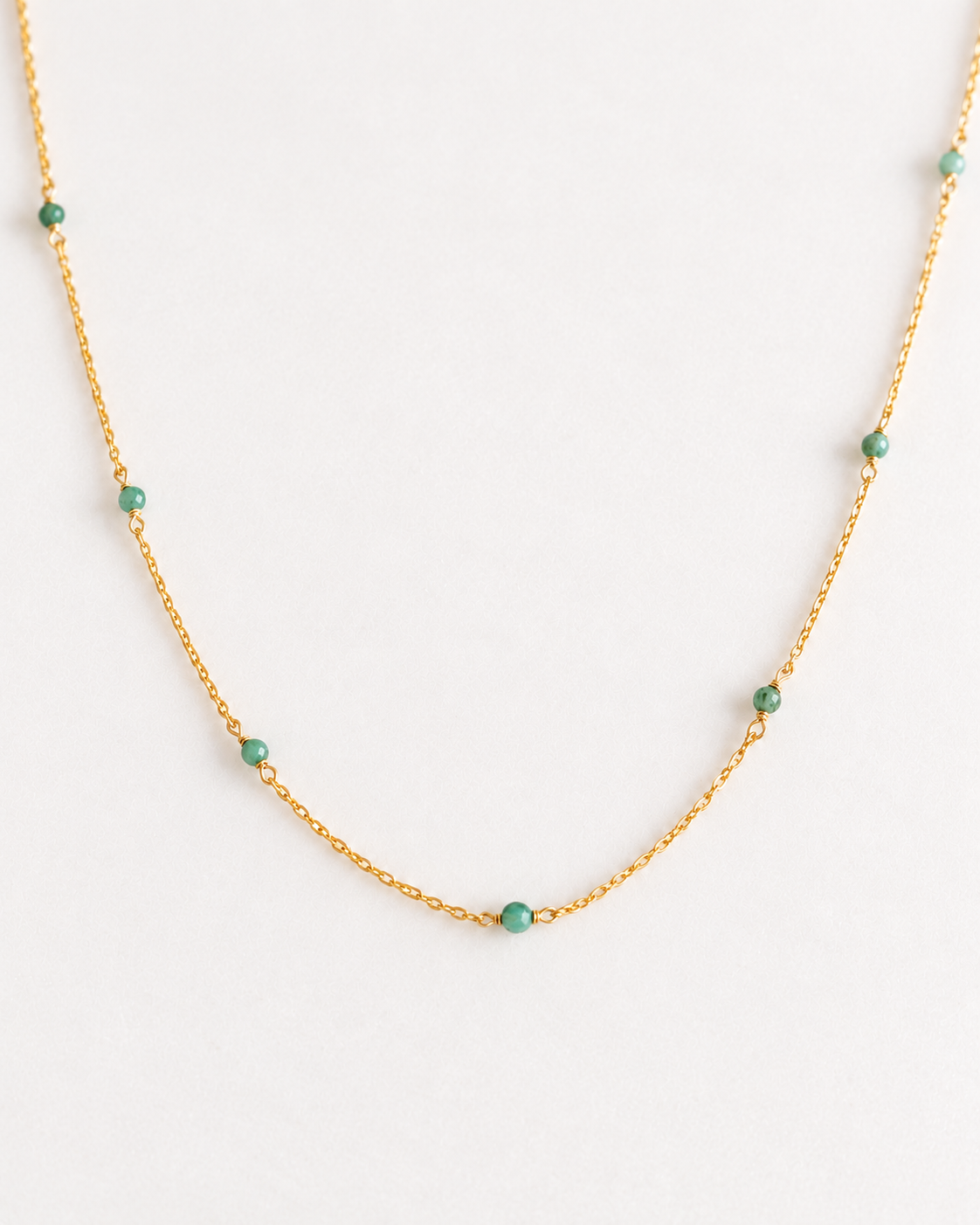 Emerald Beaded Necklace