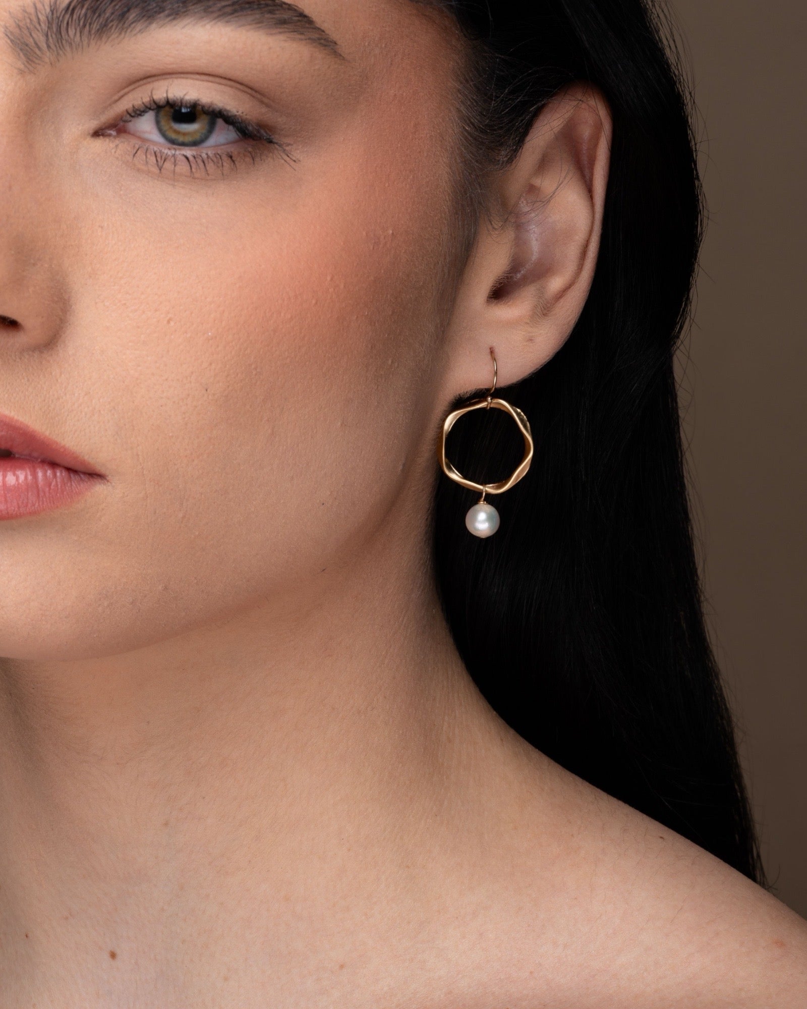 Pearl Round Earrings ERIJEWELRY