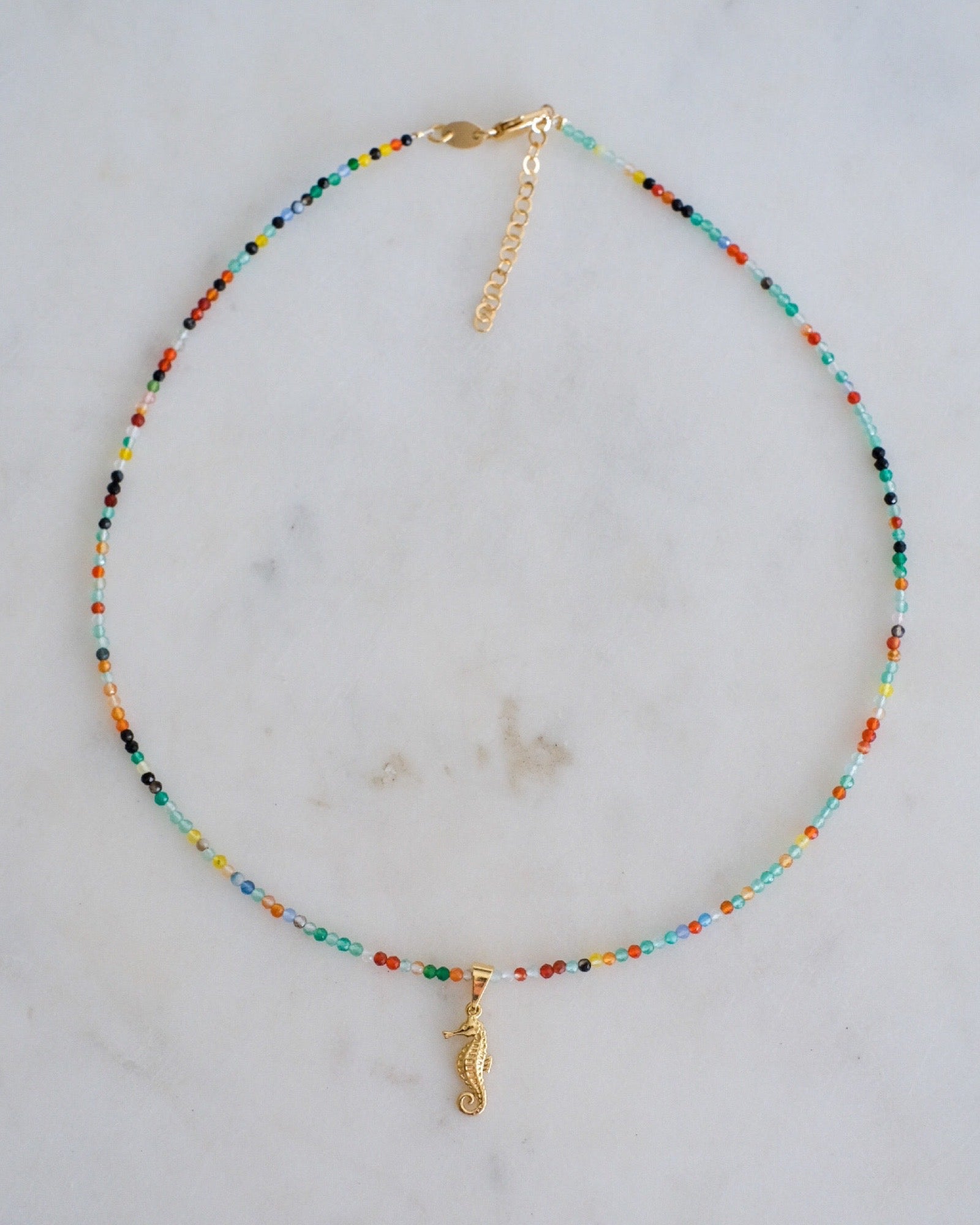 Rainbow Agate Boho Necklace