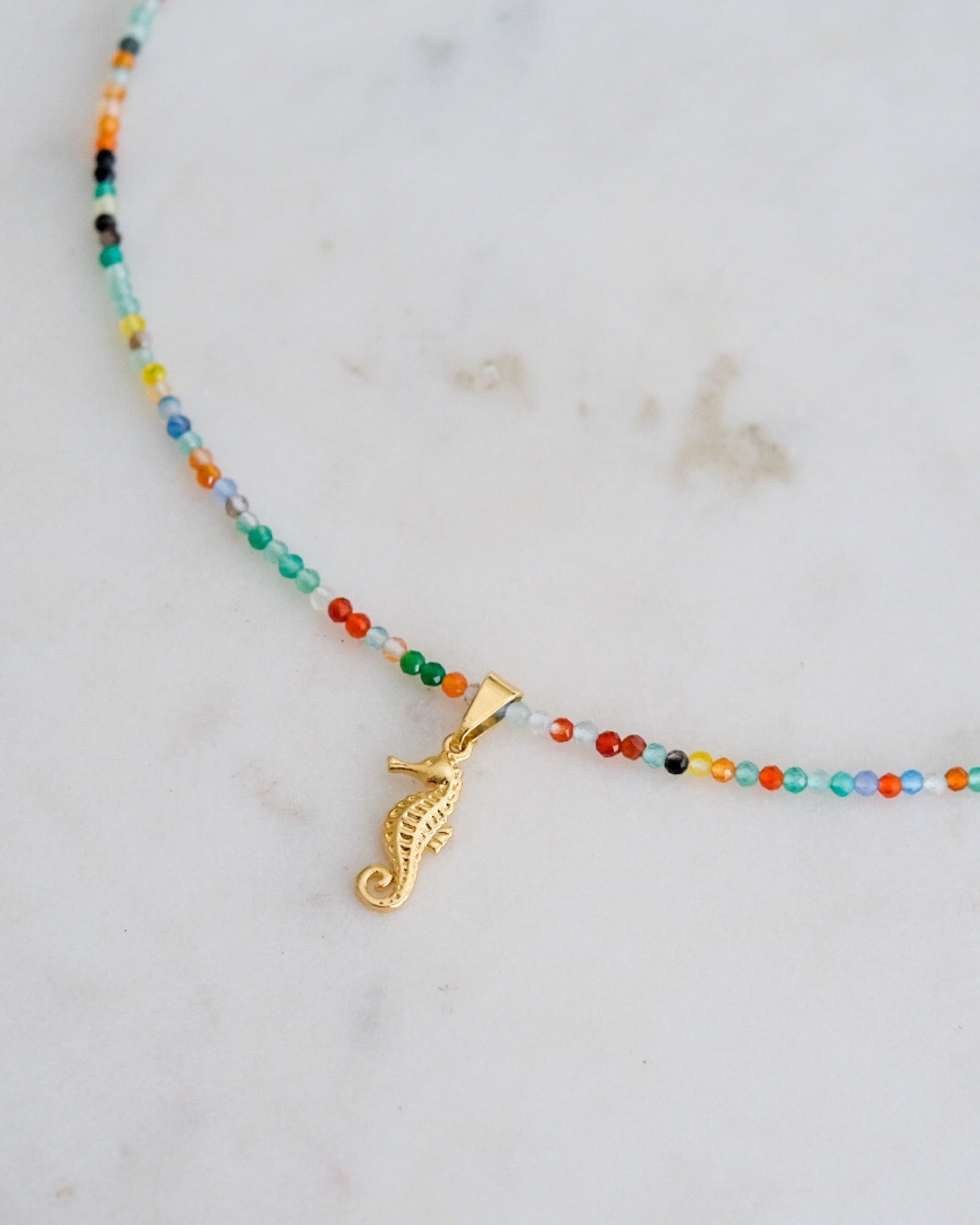 Rainbow Agate Boho Necklace