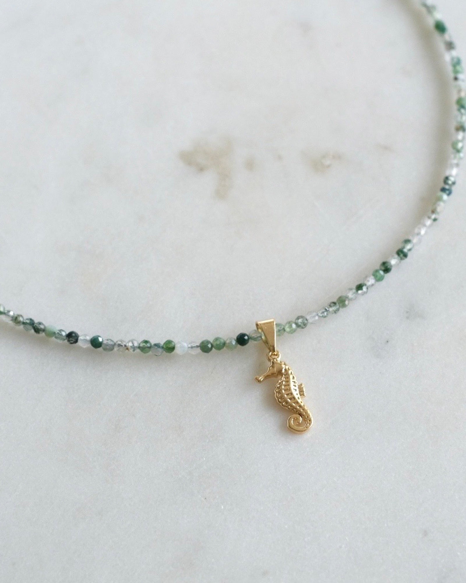 Moss Agate Boho Necklace