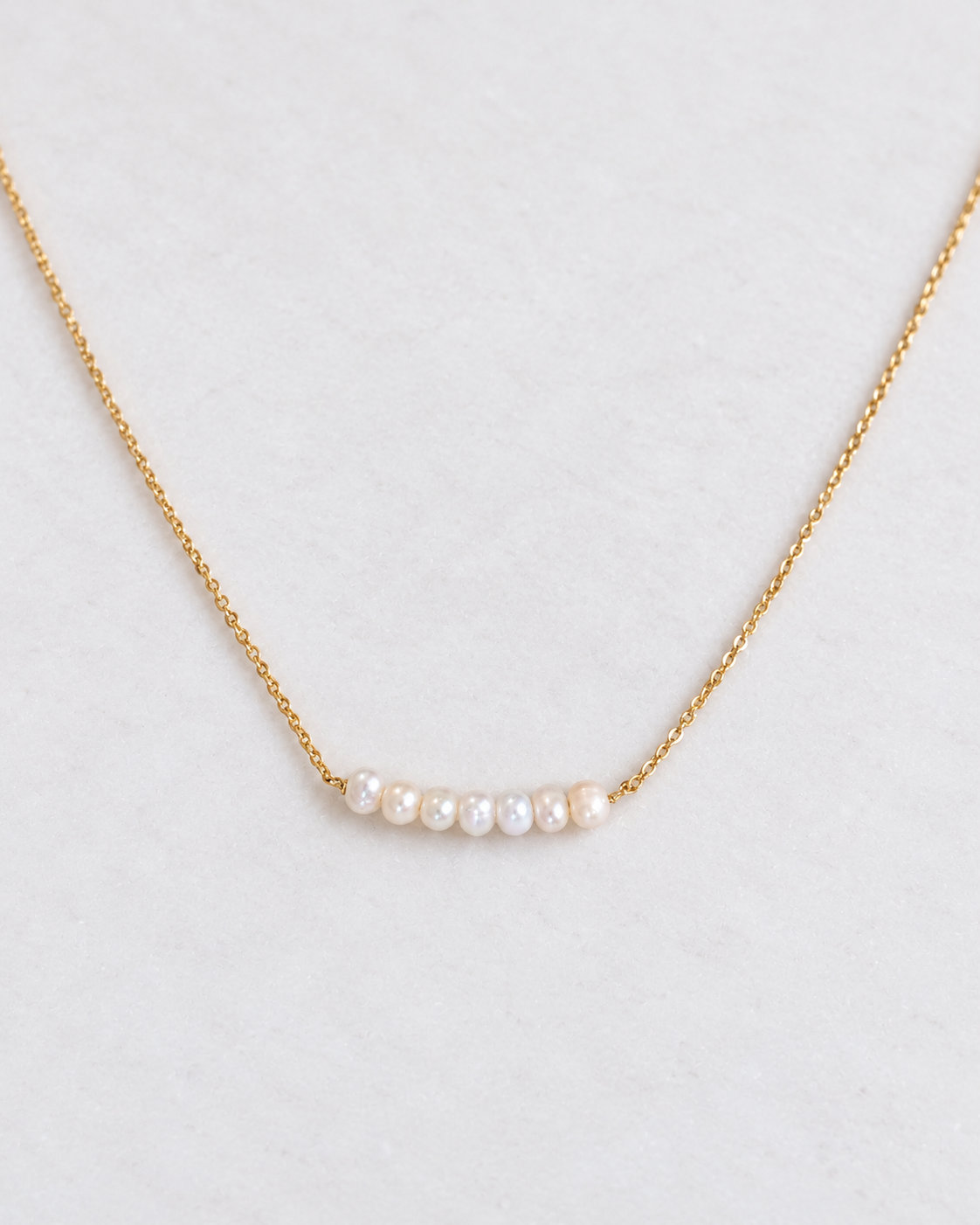 Freshwater Pearl Band Necklace