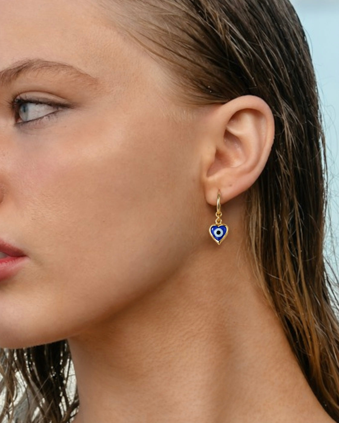 Evil Eye Hoop Earrings