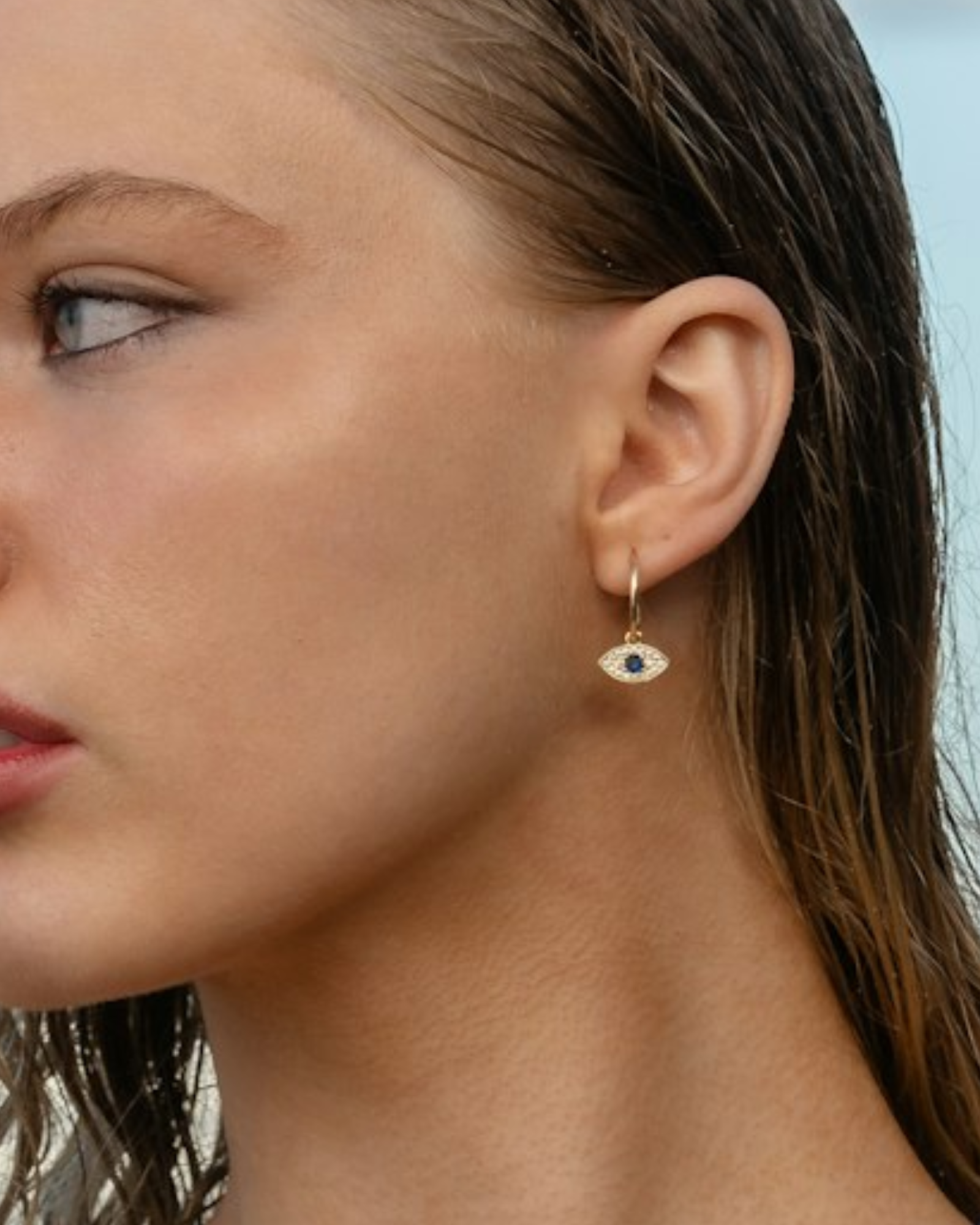 Evil Eye Hoop Earrings