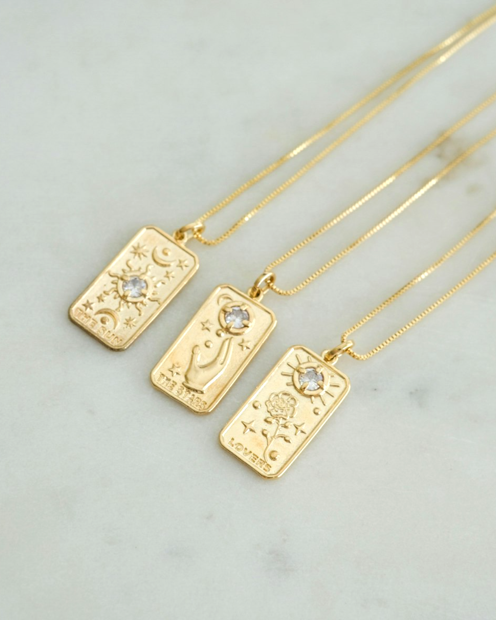 The Lovers Tarot Necklace