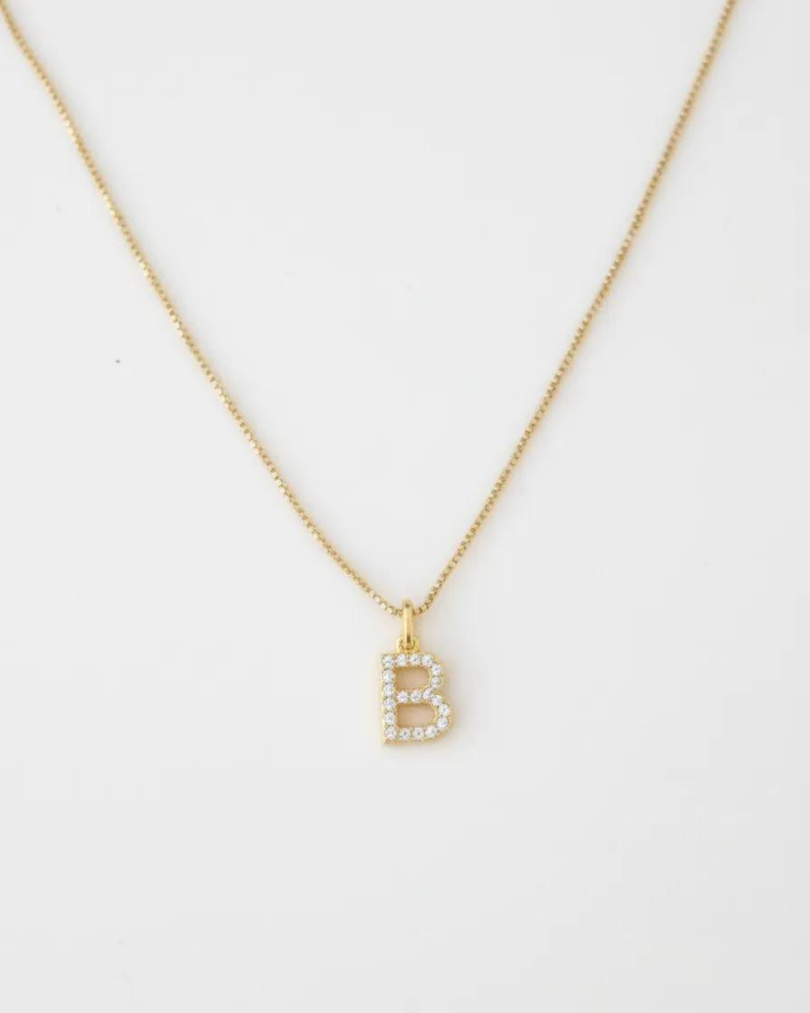 A-Z Pave Initial necklaces