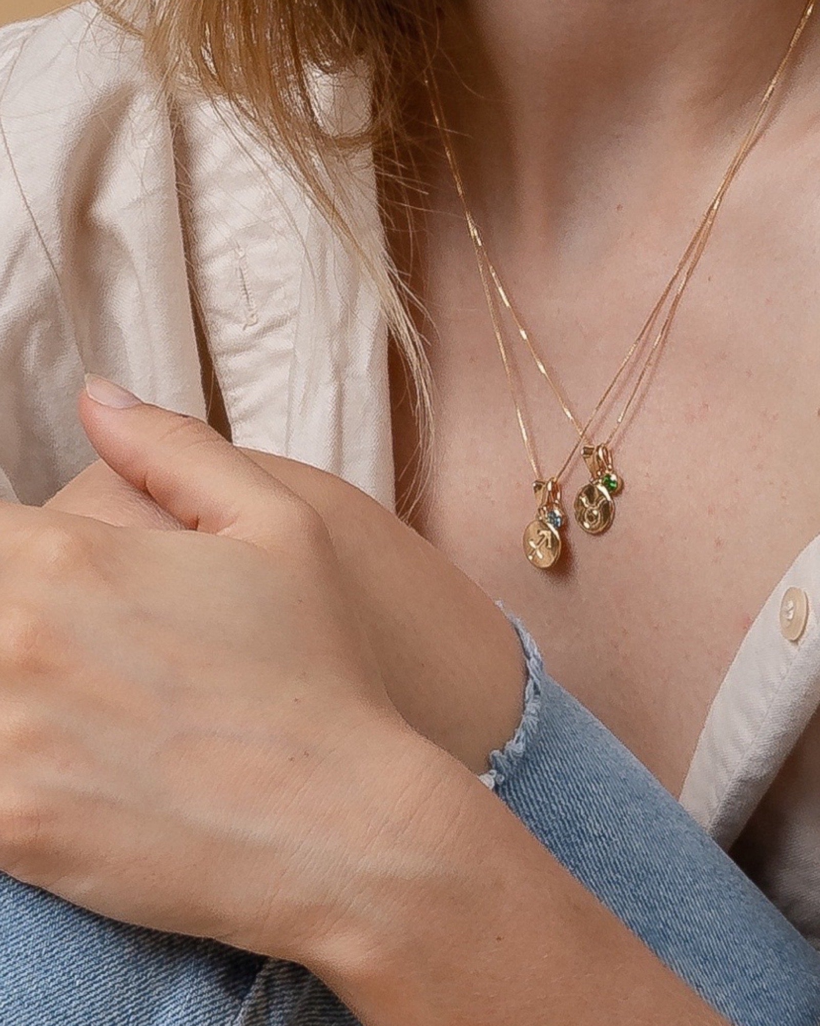 Aquarius Zodiac Necklace ERIJEWELRY