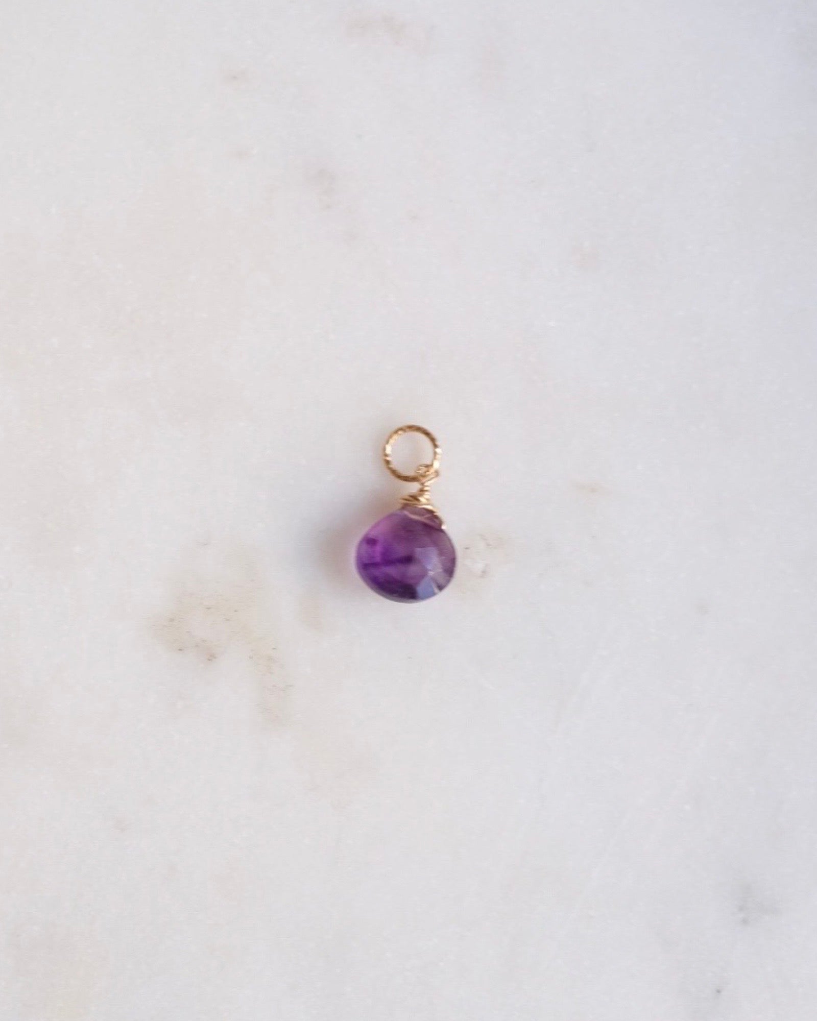 Amethyst Pendant charm ERIJEWELRY