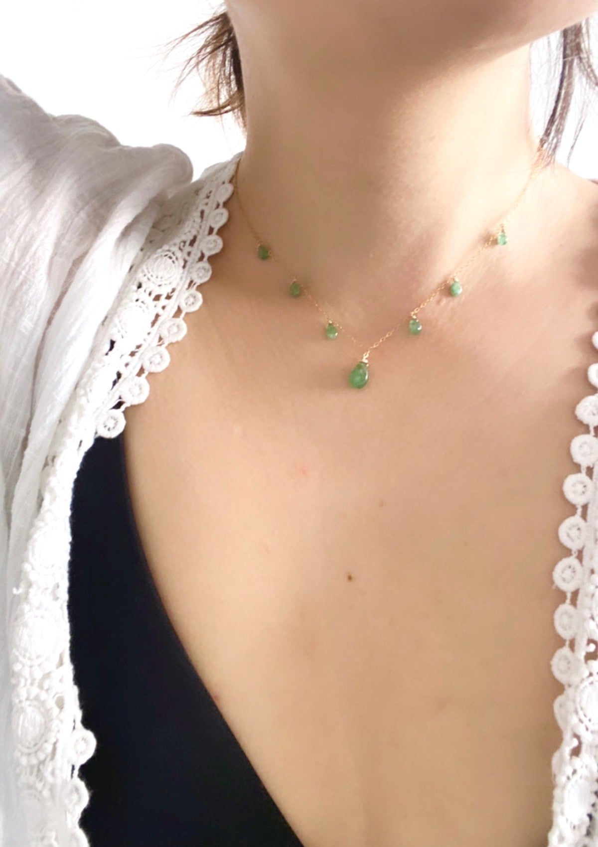 Emerald Princess Necklace ERIJEWELRY