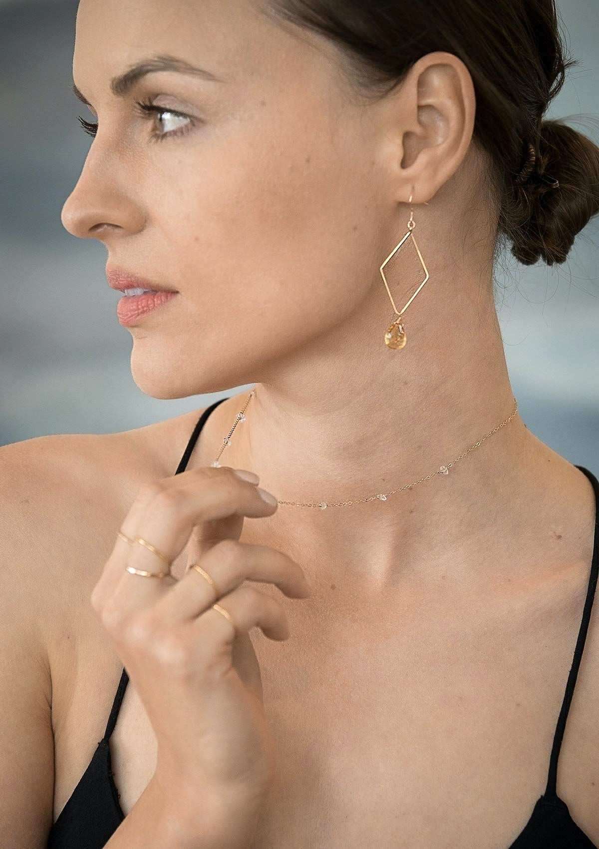 Herkimer Diamonds Necklace ERIJEWELRY