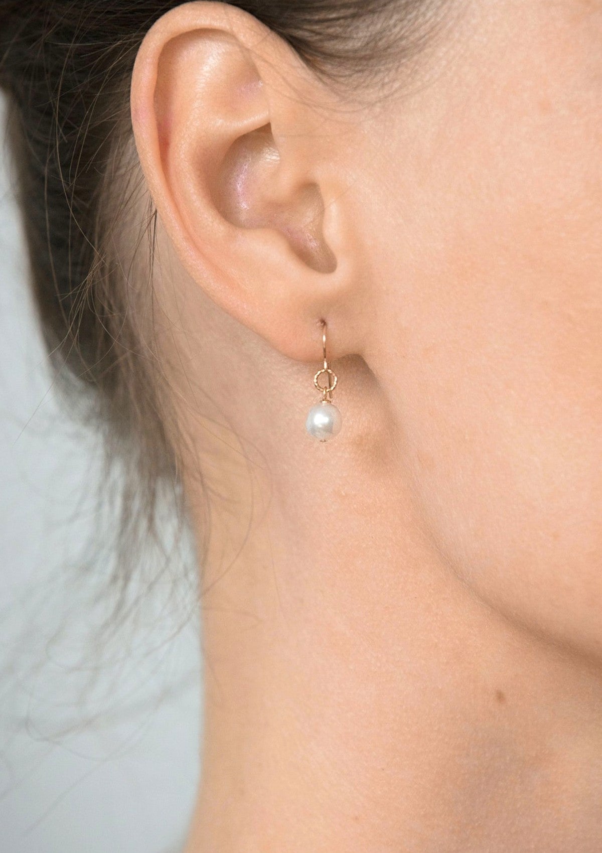 Petite Pearl Drop Earrings ERIJEWELRY