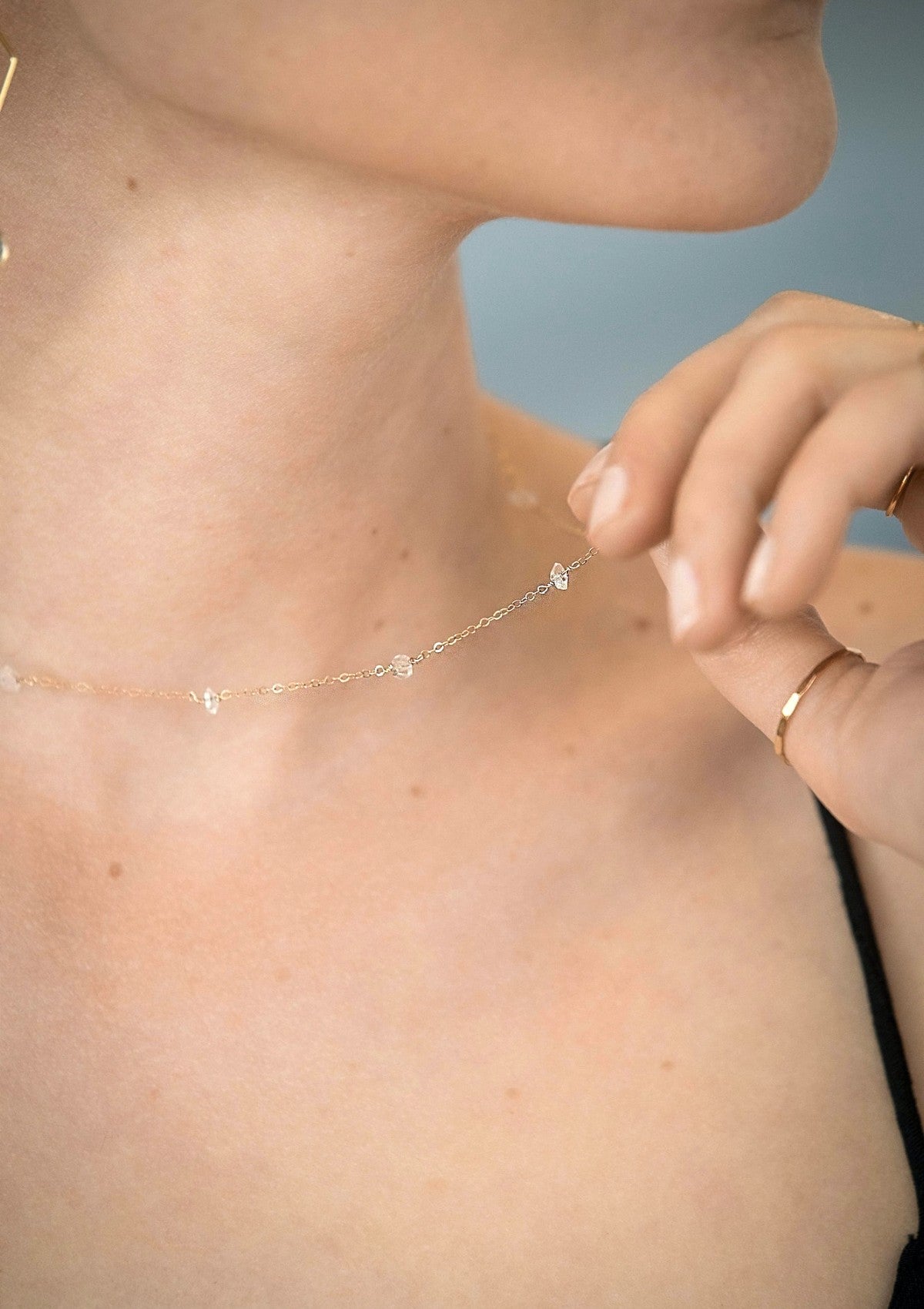 Herkimer Diamonds Necklace ERIJEWELRY
