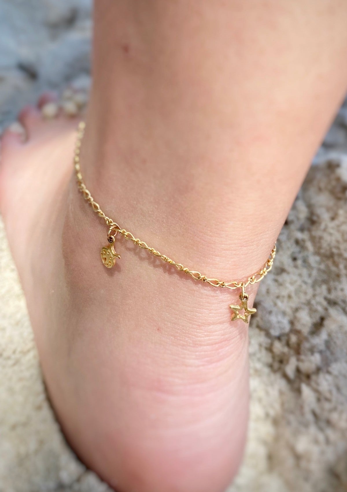 Multi Happy Charm Anklet ERIJEWELRY