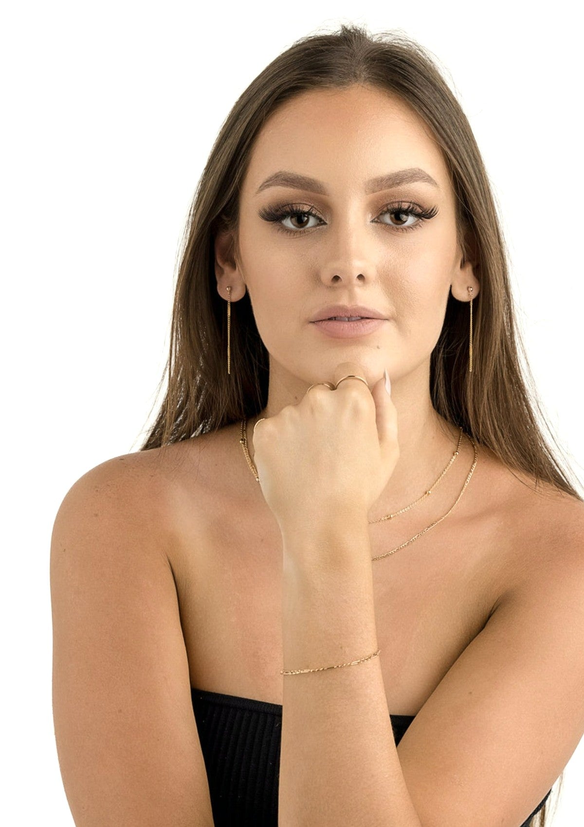 Empire Drop Stud Earrings ERIJEWELRY