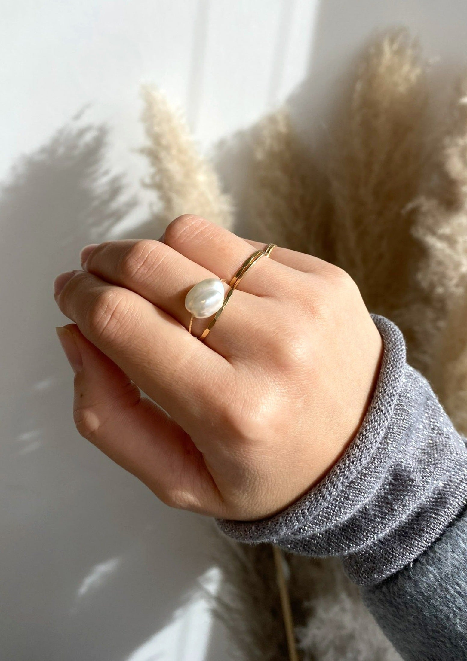 Keshi Pearl Daily Serenity Ring ERIJEWELRY