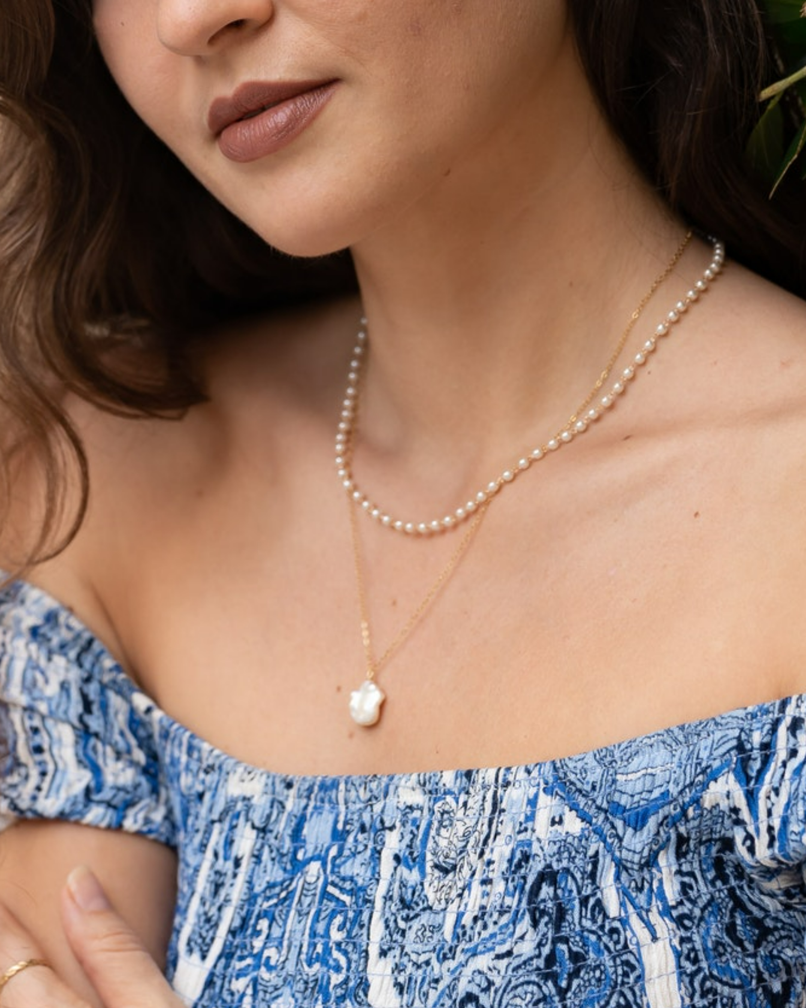 Keshi Pearl Necklace ERIJEWELRY