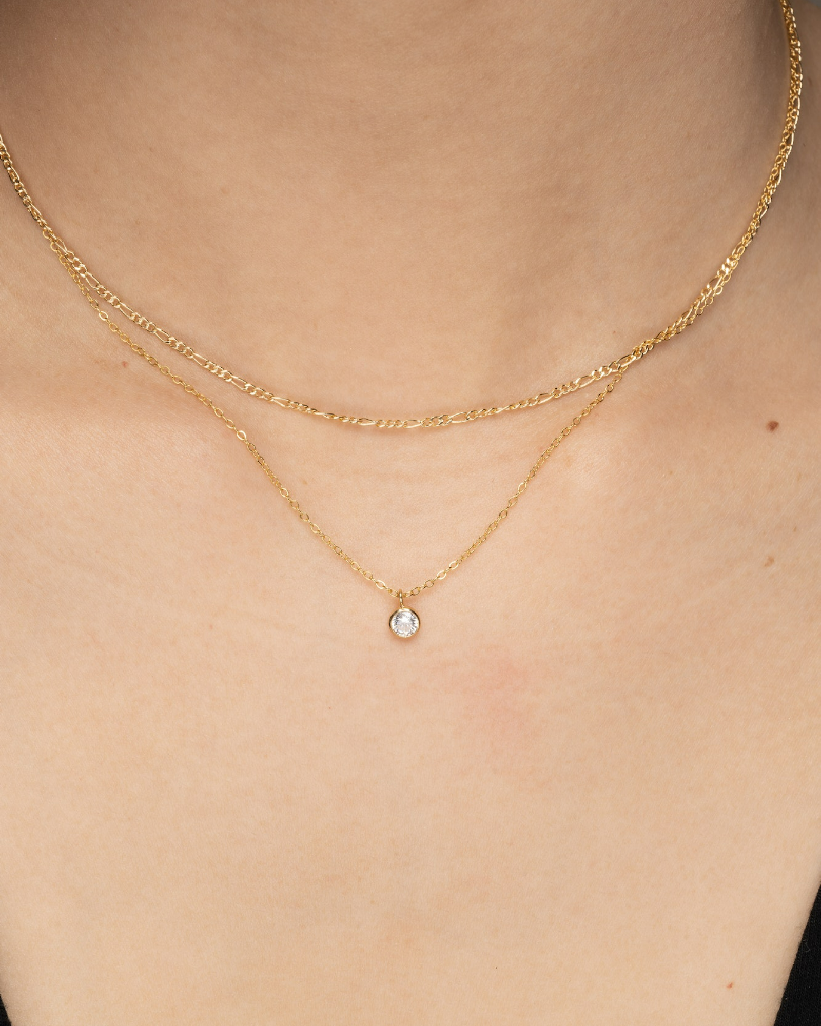 Petite CZ Simple Necklace ERIJEWELRY