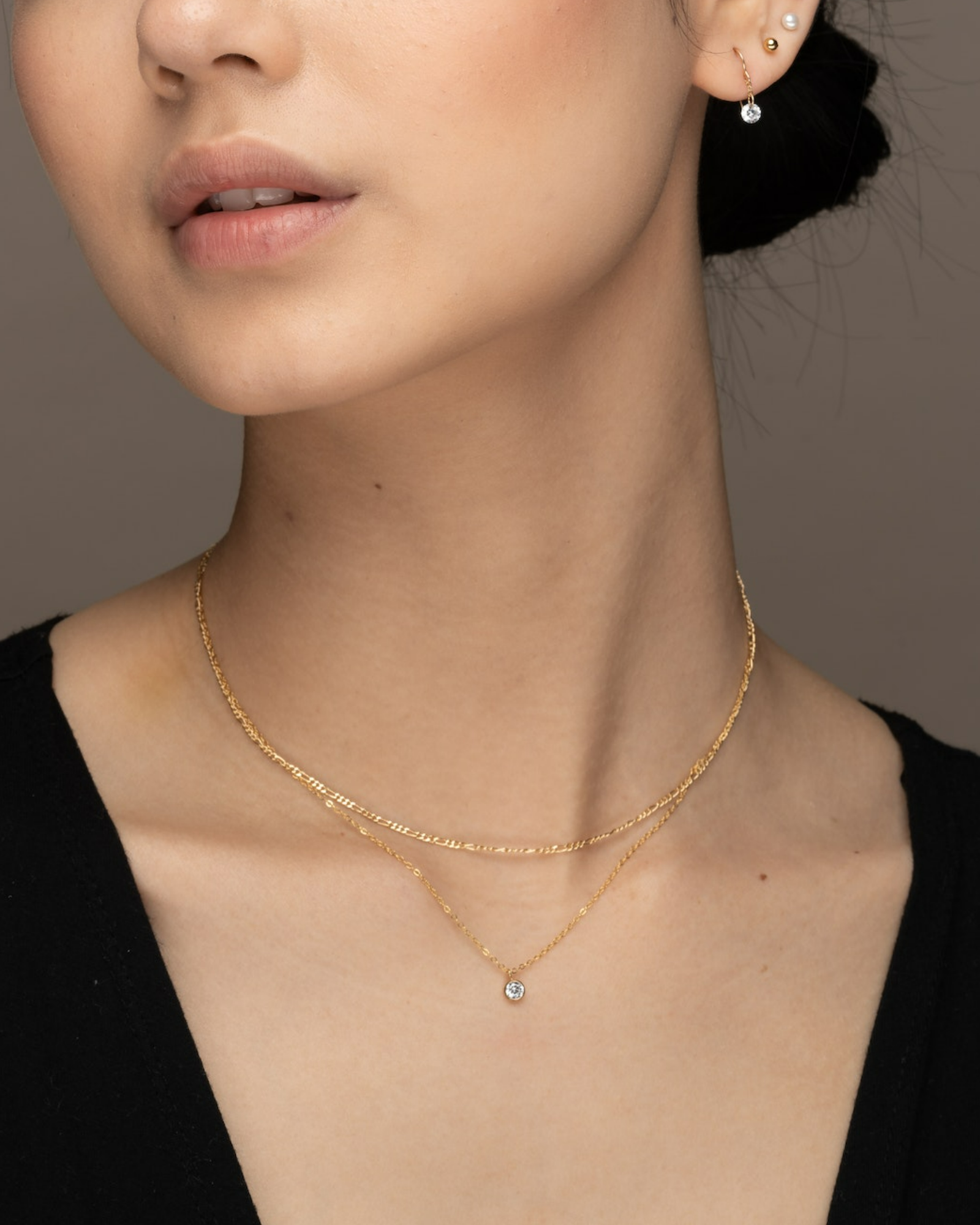 Petite CZ Simple Necklace ERIJEWELRY
