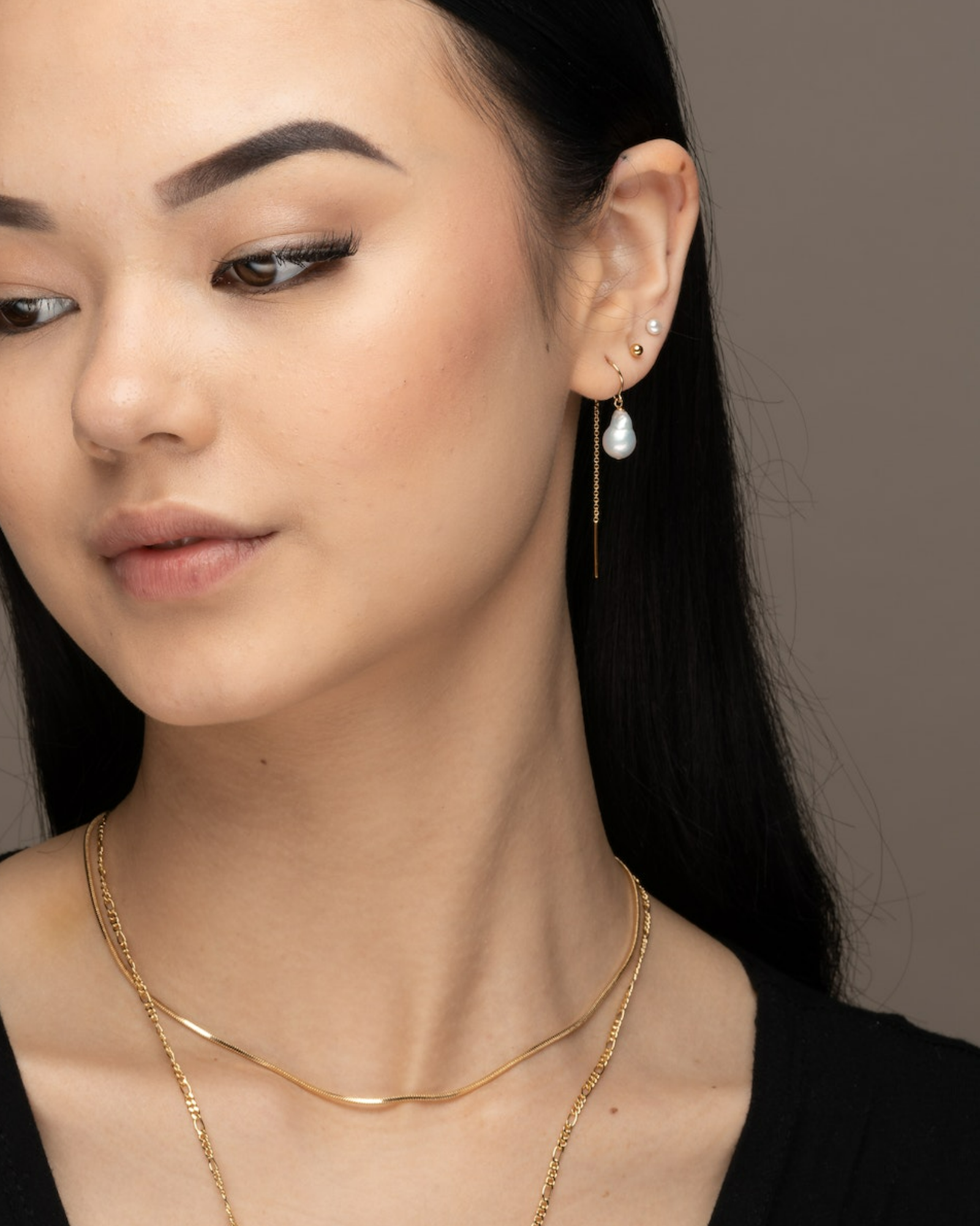 Teardrop Bonbon threader earrings ERIJEWELRY