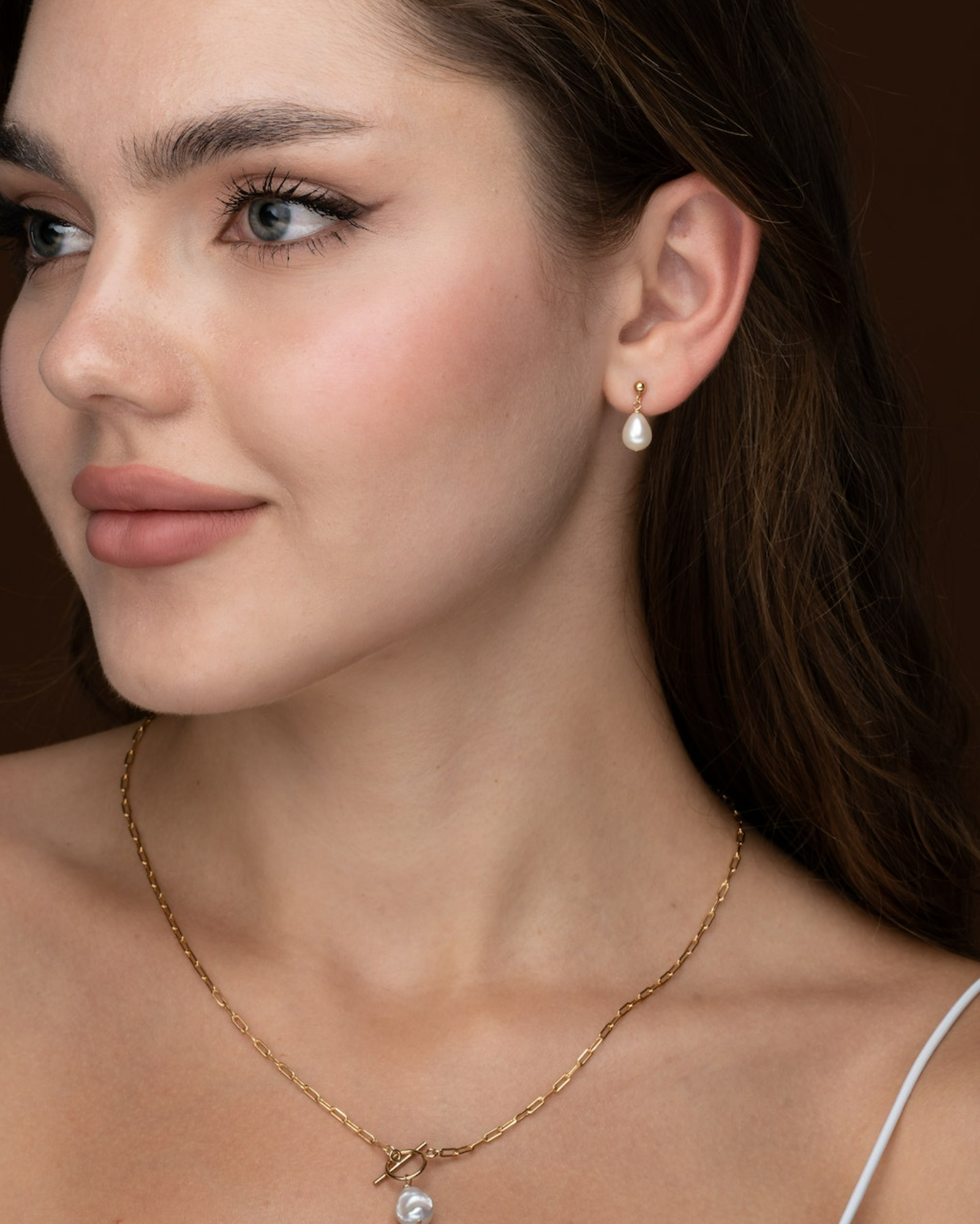 Teardrop Stud earrings ERIJEWELRY