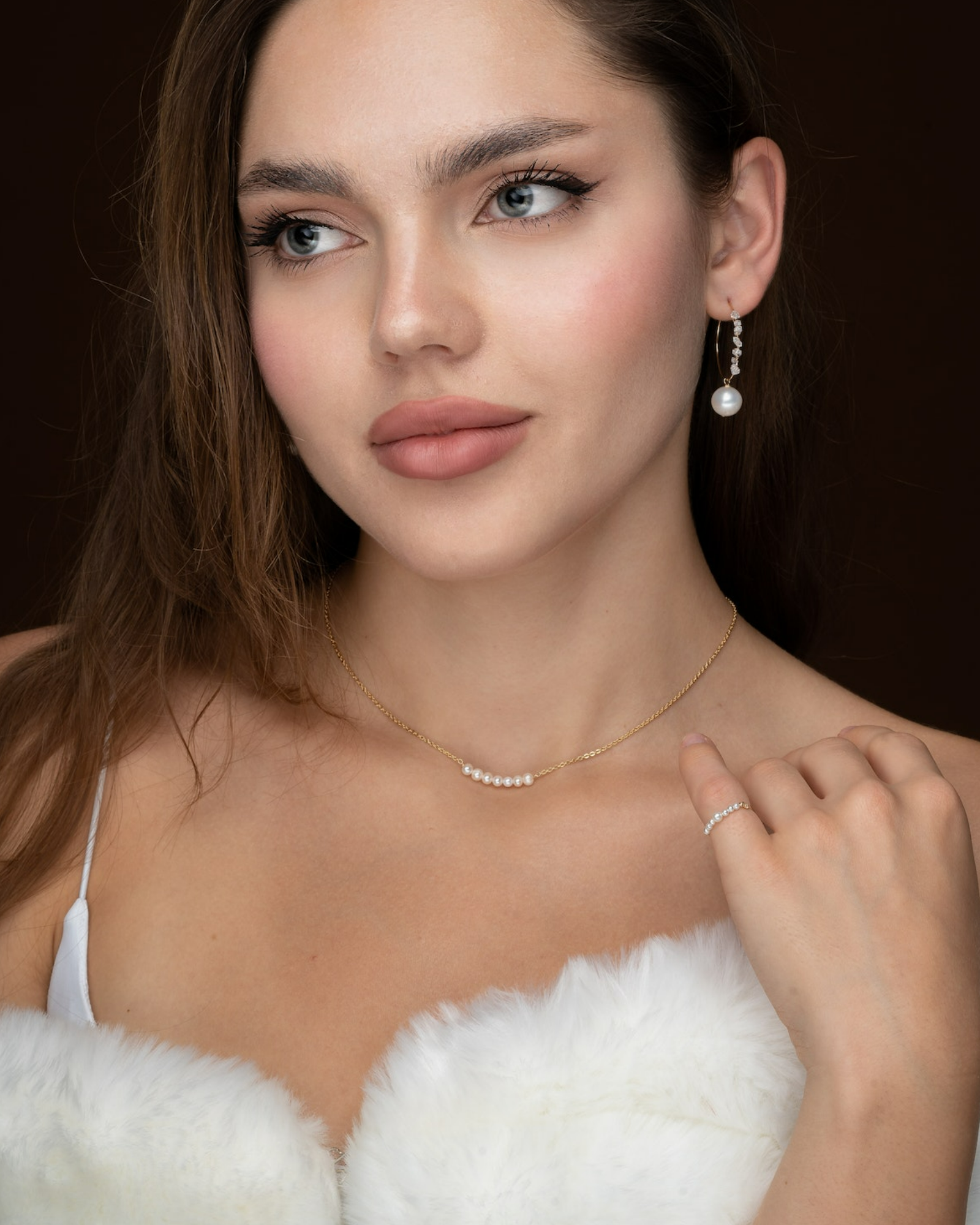 Elly Pearl Hoop Earrings ERIJEWELRY