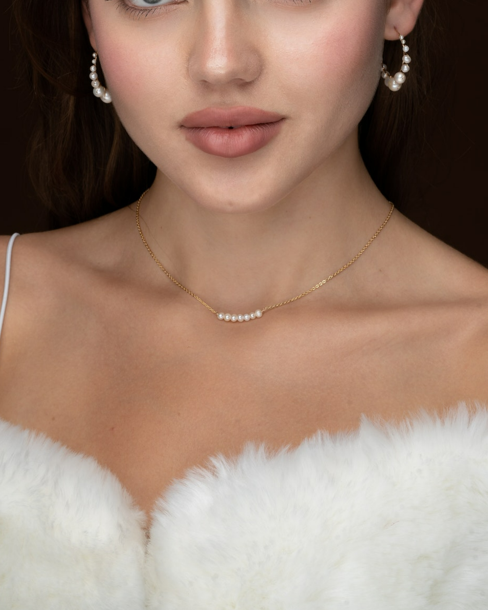 Freshwater Pearl Band Necklace ERIJEWELRY