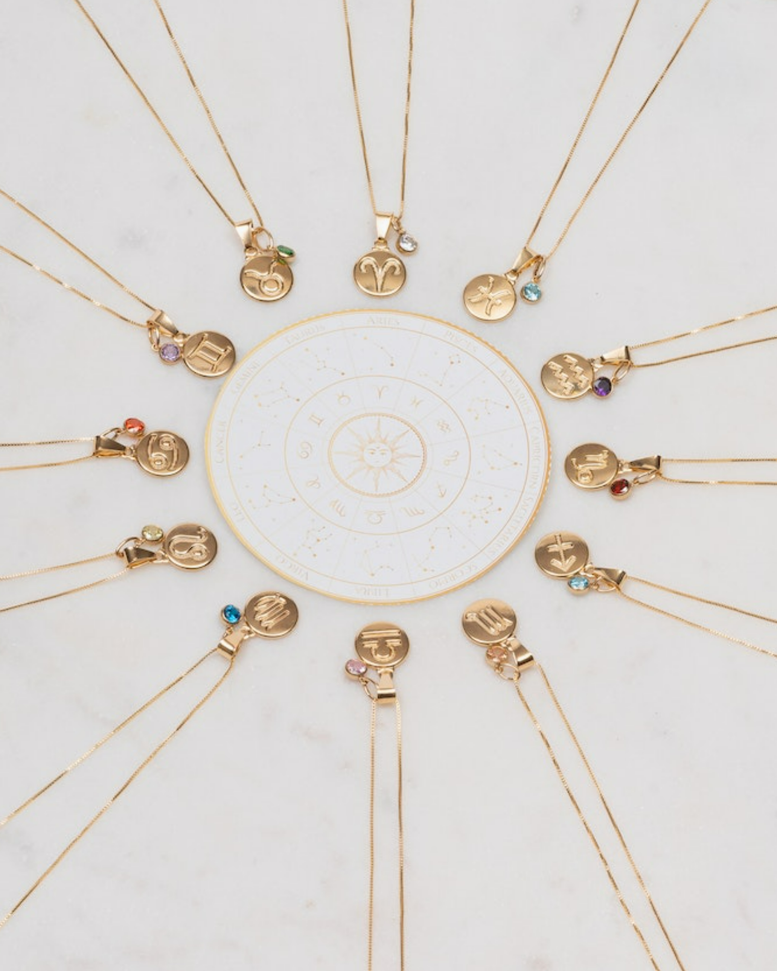 Cancer Zodiac Necklace ERIJEWELRY