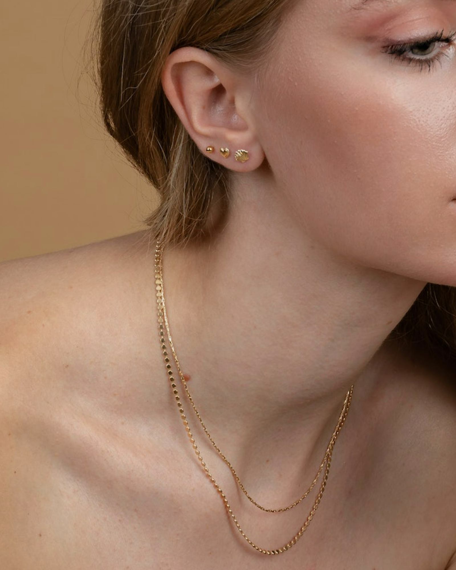 Love Heart Stud Earrings ERIJEWELRY