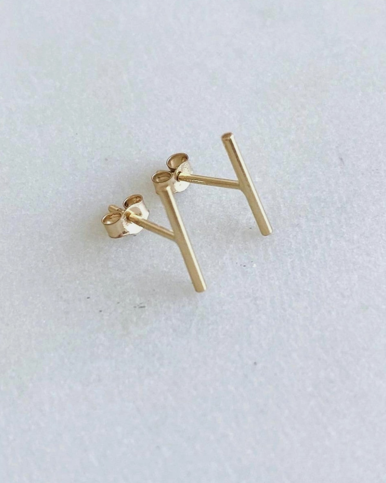 Gold Bar Stud Earrings ERIJEWELRY