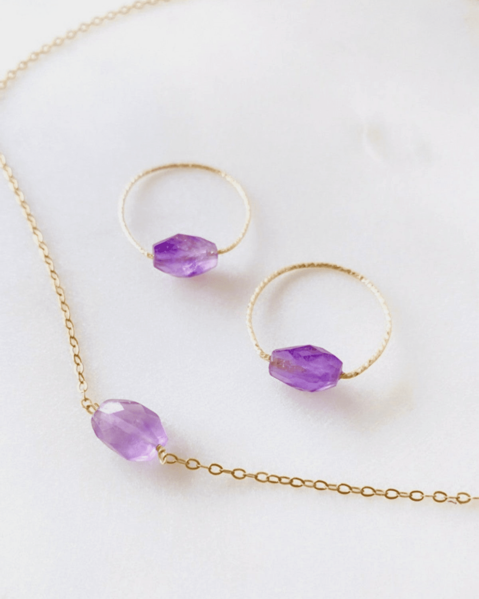 Amethyst Daily Serenity Ring ERIJEWELRY