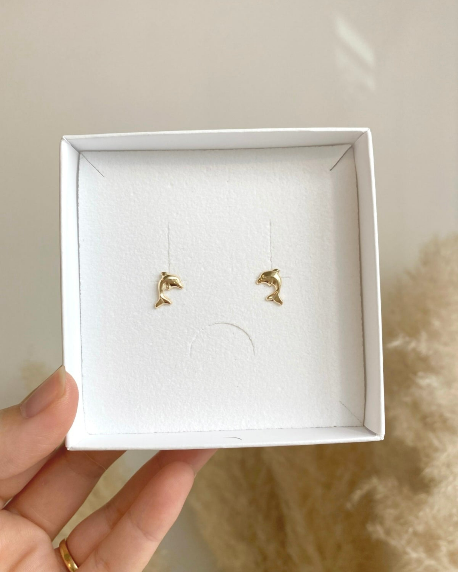Dolphin Stud Earrings ERIJEWELRY