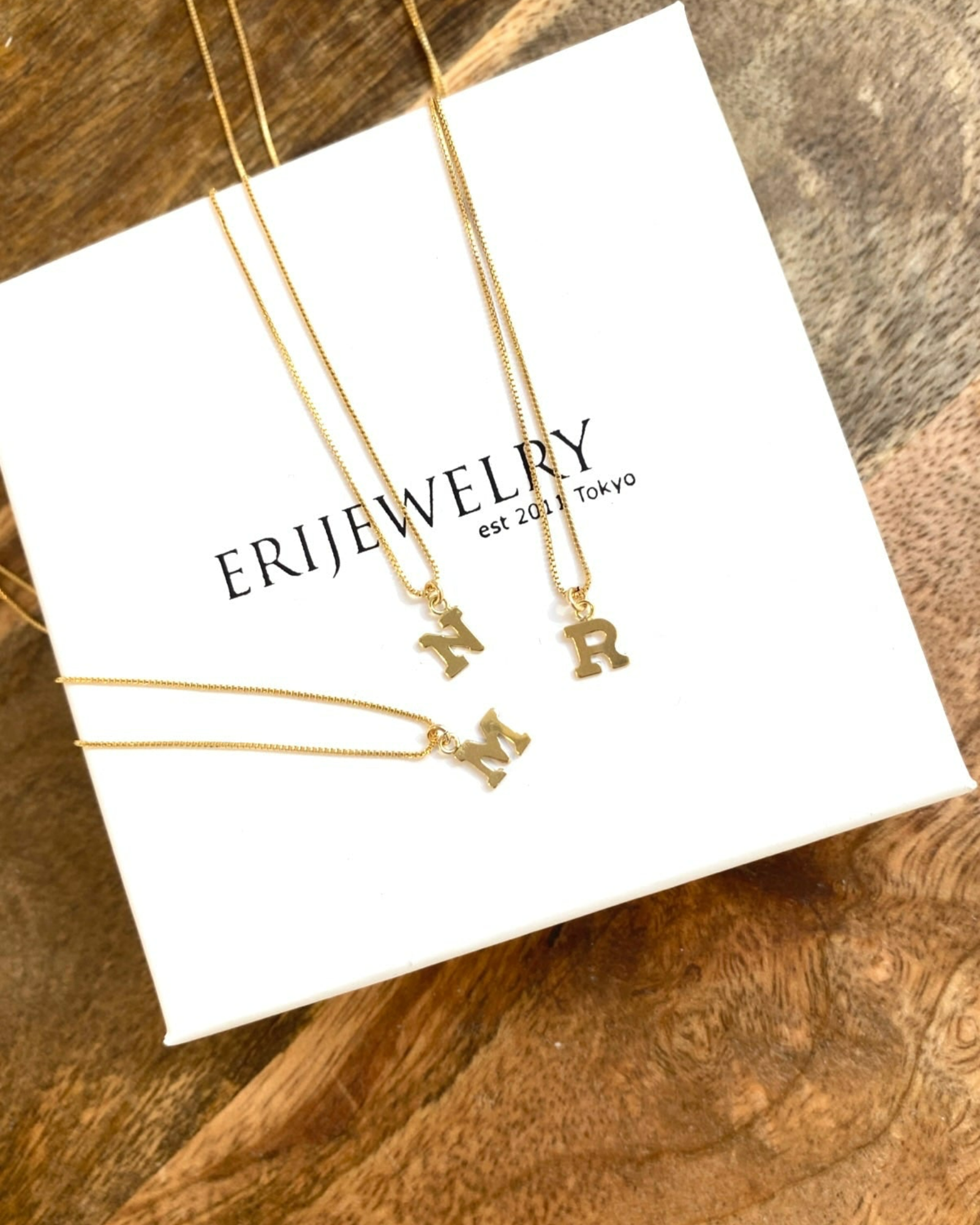 Personalised Initial letter Necklace ERIJEWELRY