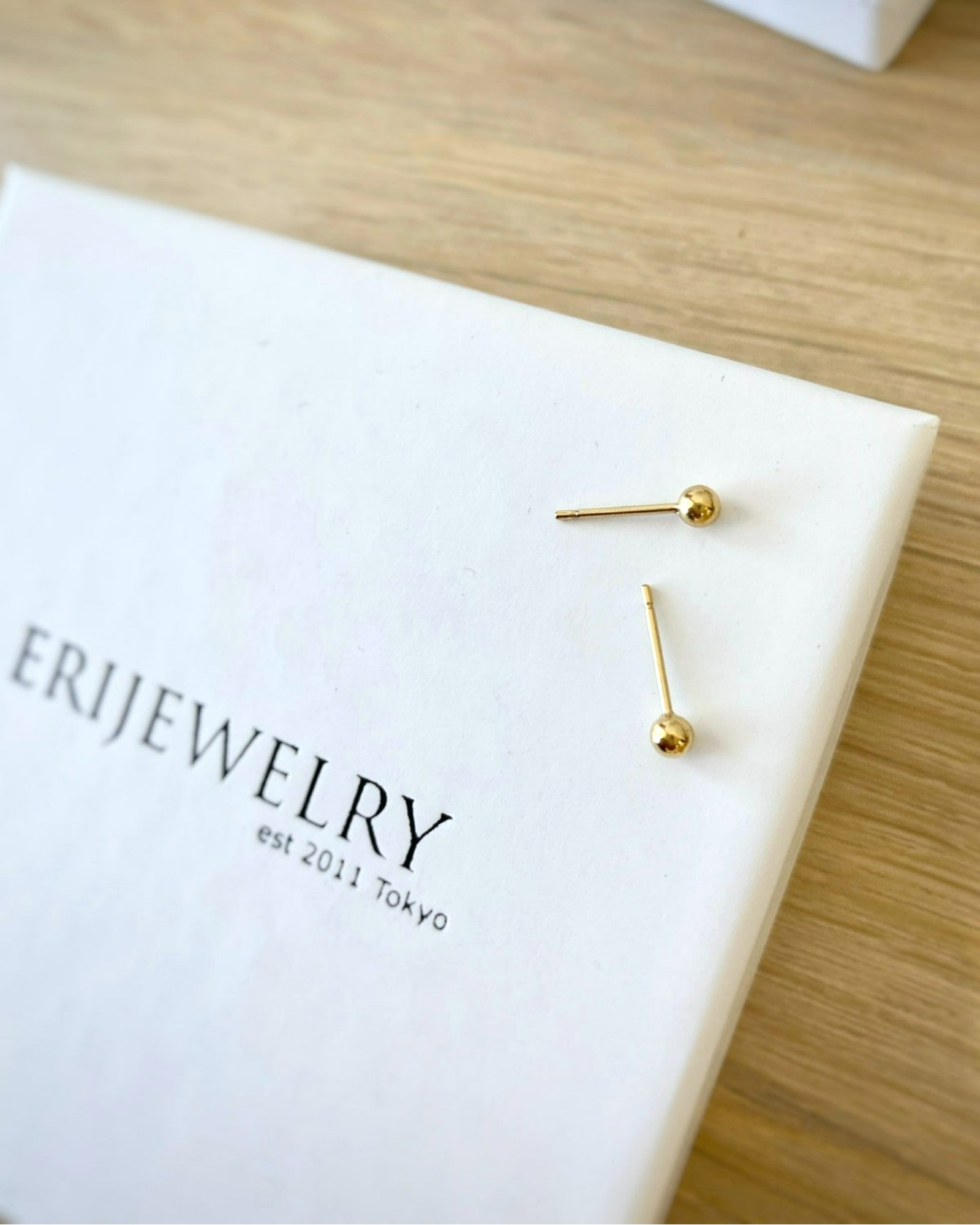 Petite Gold Ball Stud Earrings ERIJEWELRY