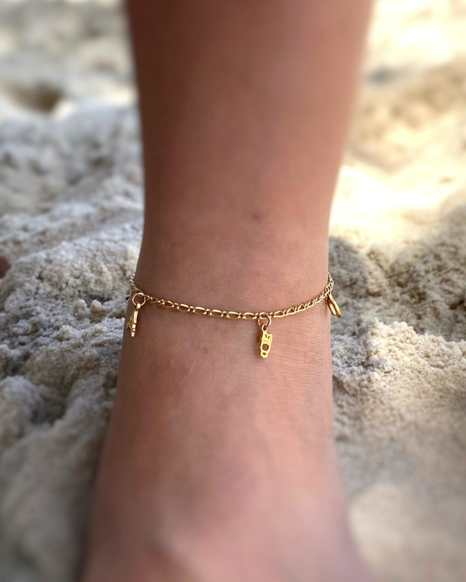 Multi Happy Charm Anklet ERIJEWELRY