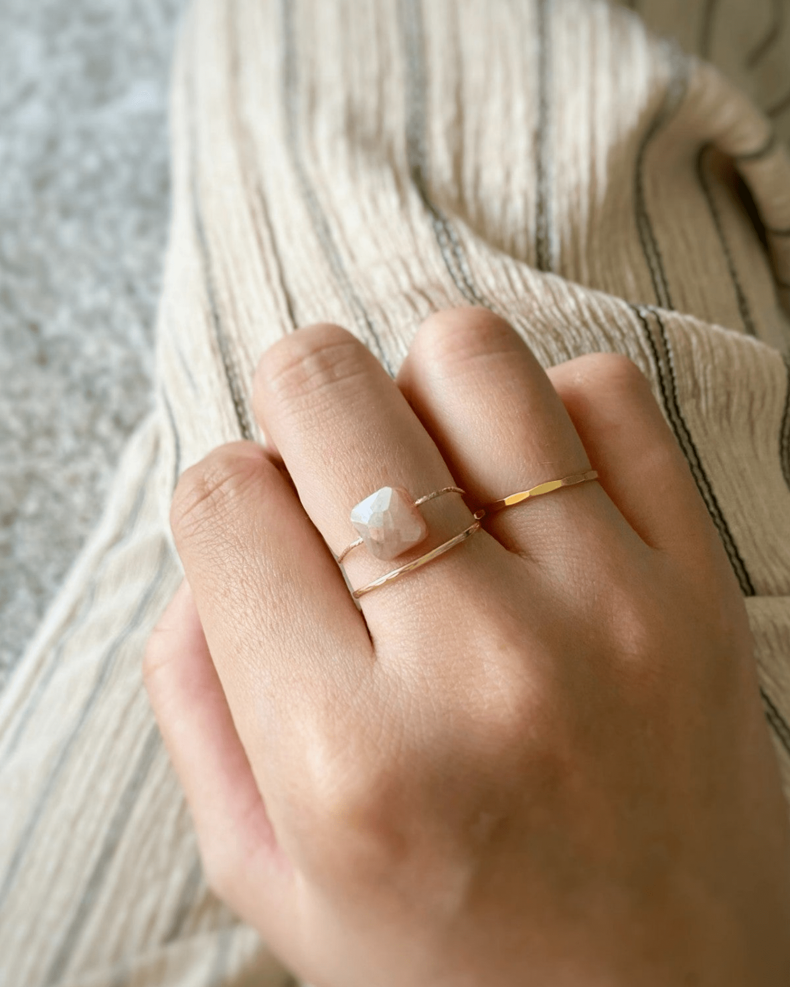 Daily Serenity Rings Square ERIJEWELRY