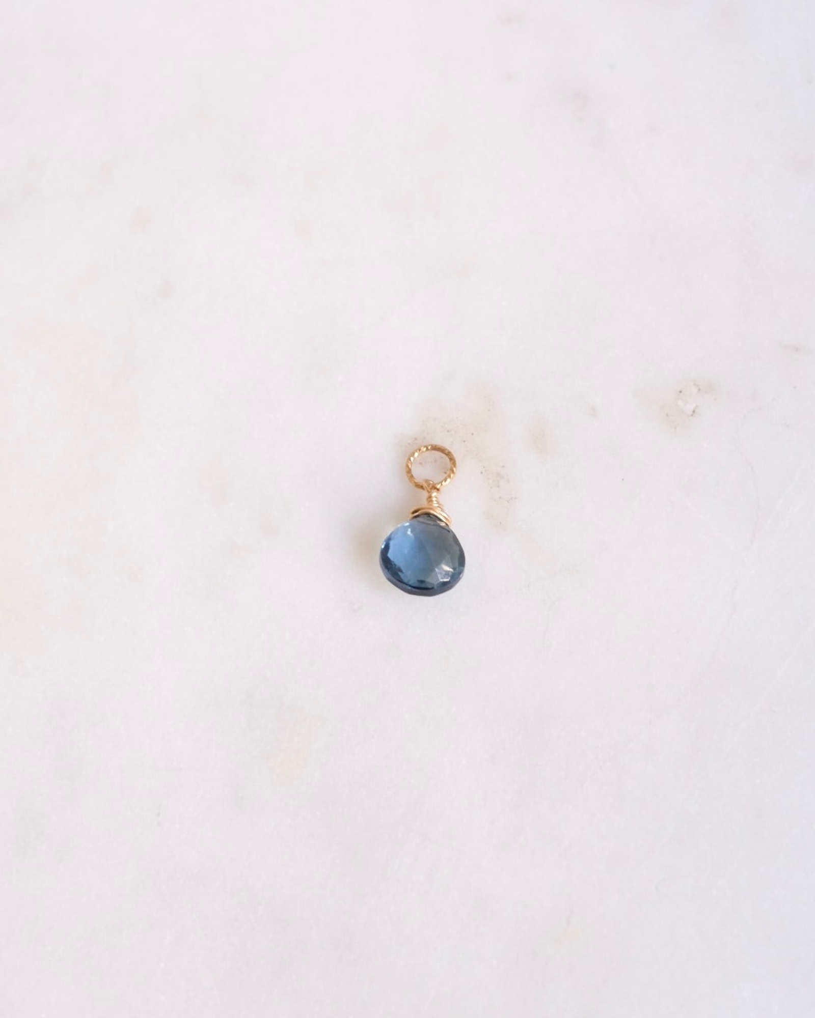 London Blue Topaz Pendant charm ERIJEWELRY